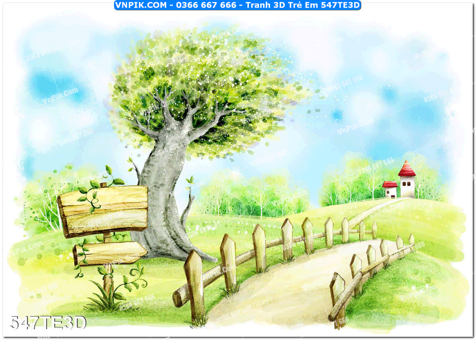 Tranh 3D Trẻ Em 547TE3D