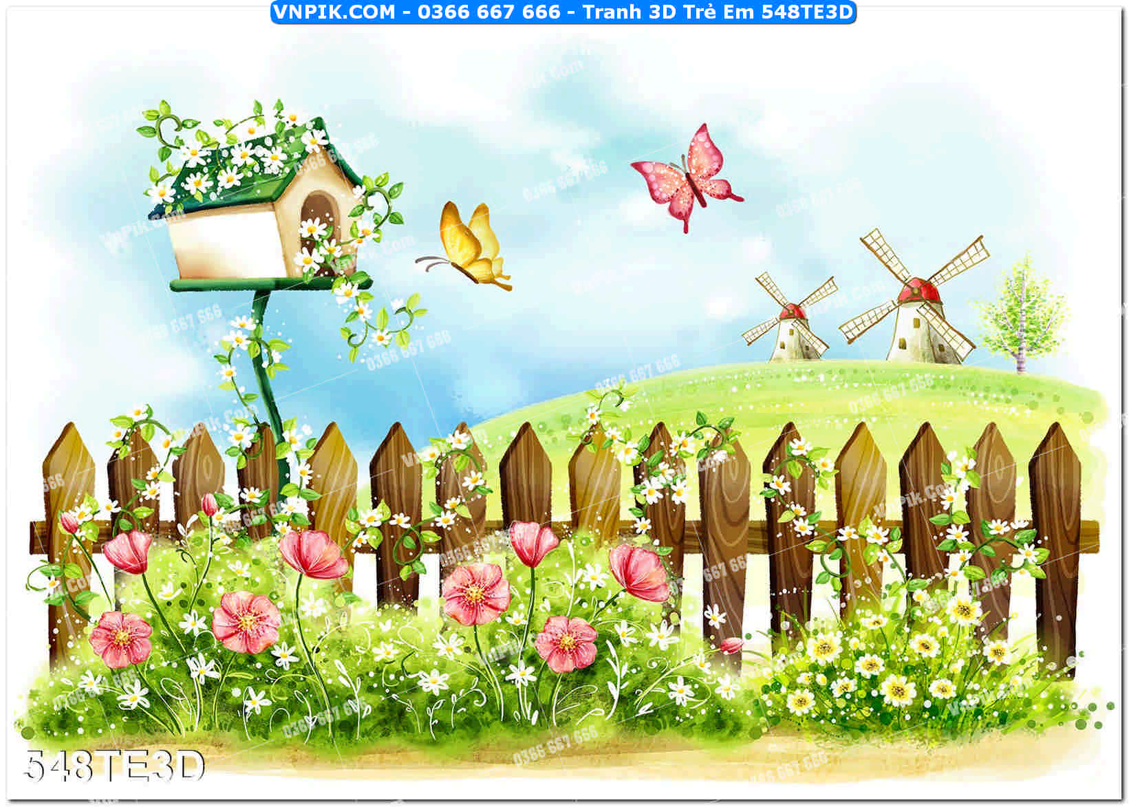 Tranh 3D Trẻ Em 548TE3D