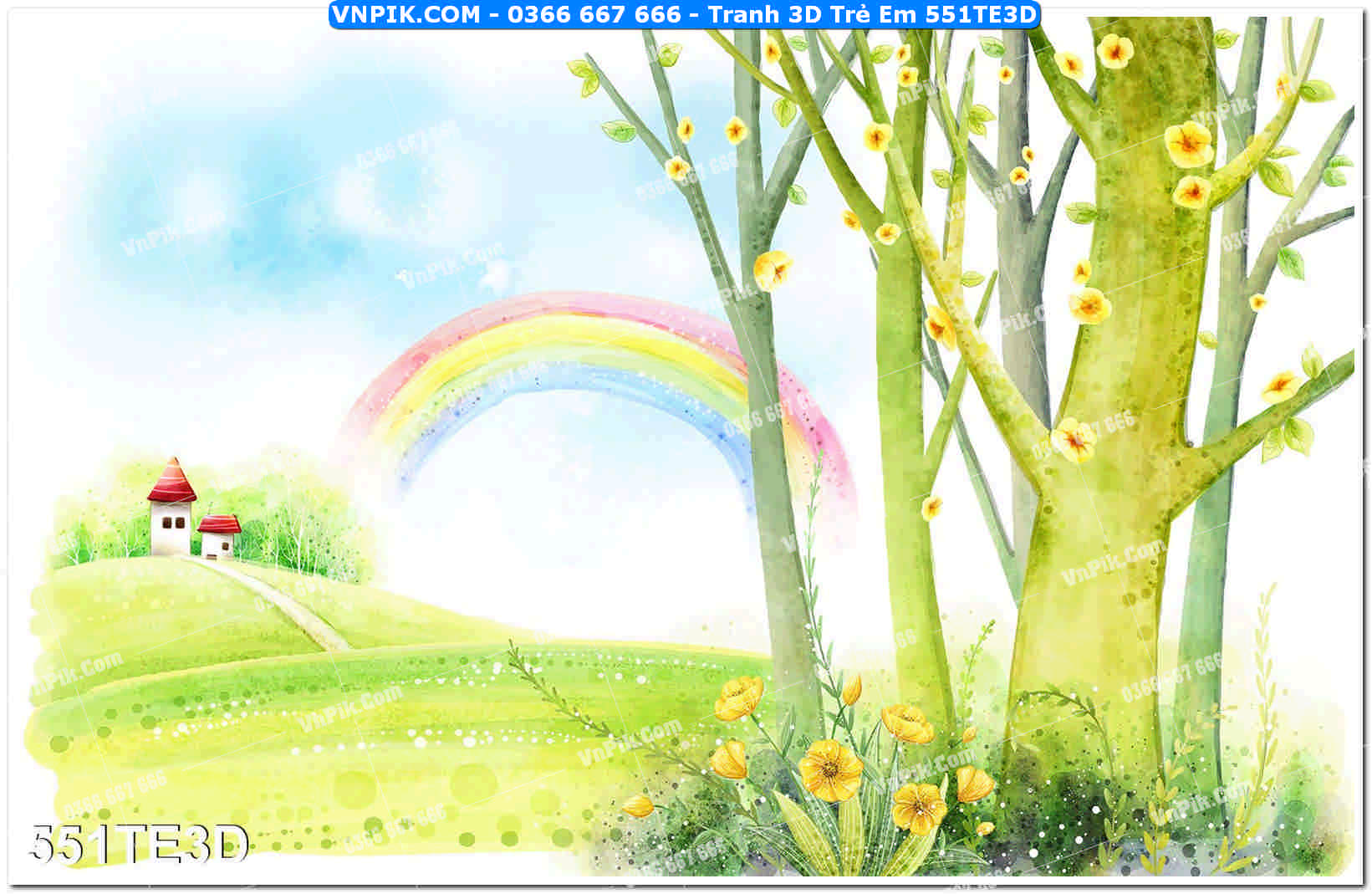 Tranh 3D Trẻ Em 551TE3D