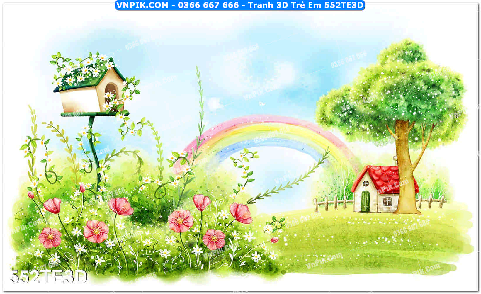 Tranh 3D Trẻ Em 552TE3D