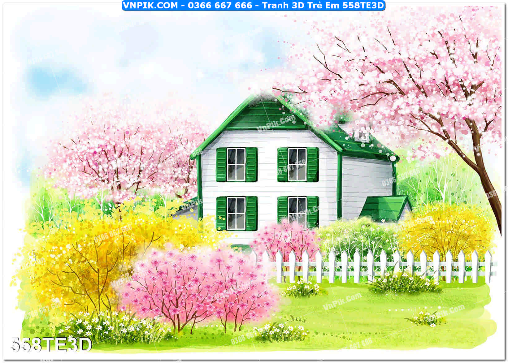 Tranh 3D Trẻ Em 558TE3D