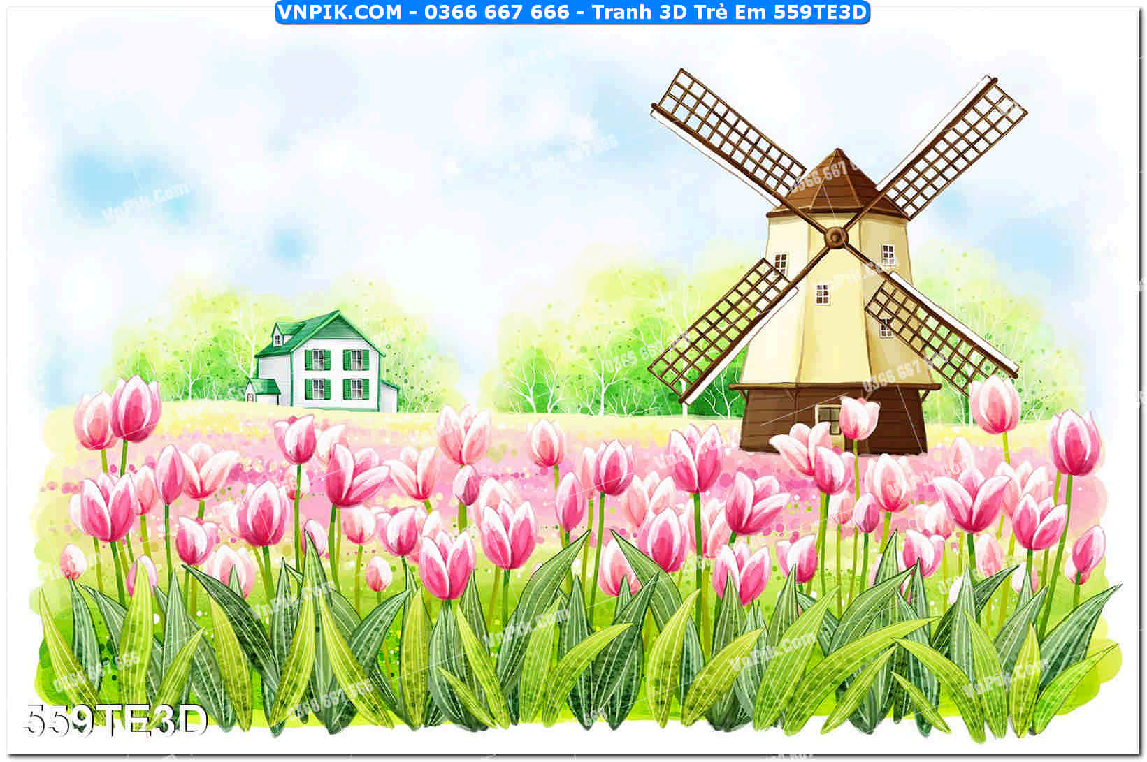 Tranh 3D Trẻ Em 559TE3D