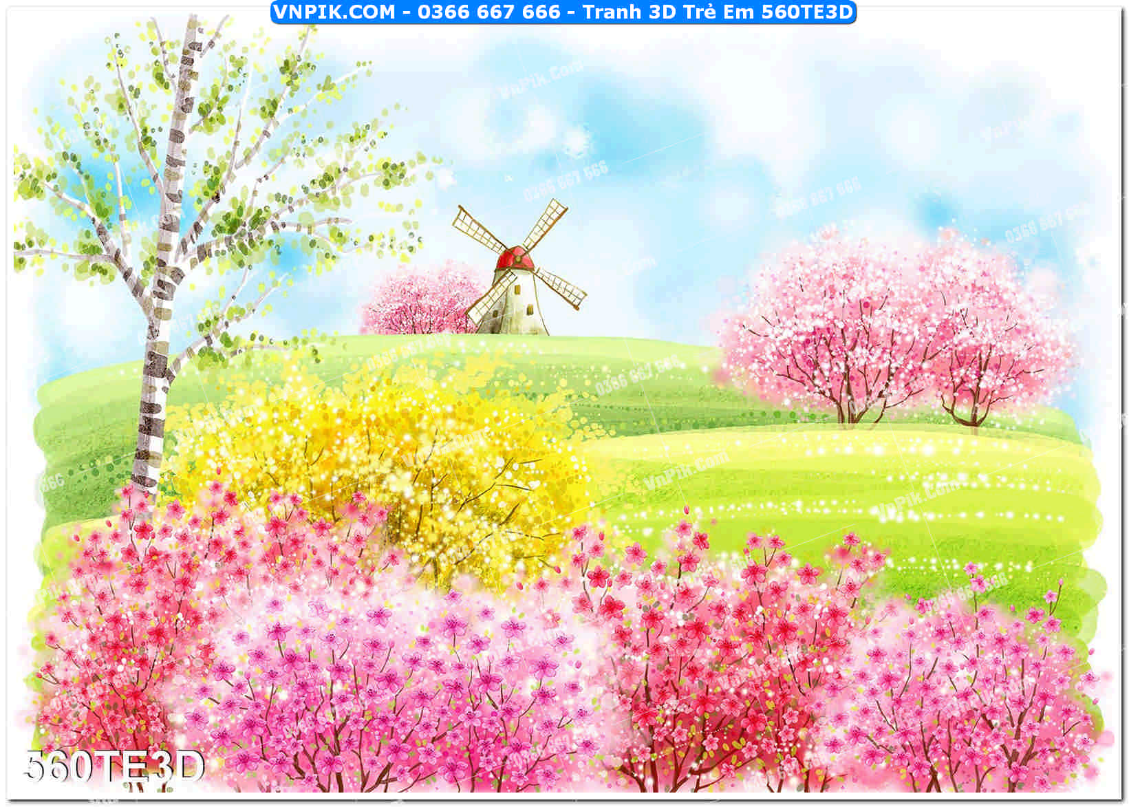 Tranh 3D Trẻ Em 560TE3D