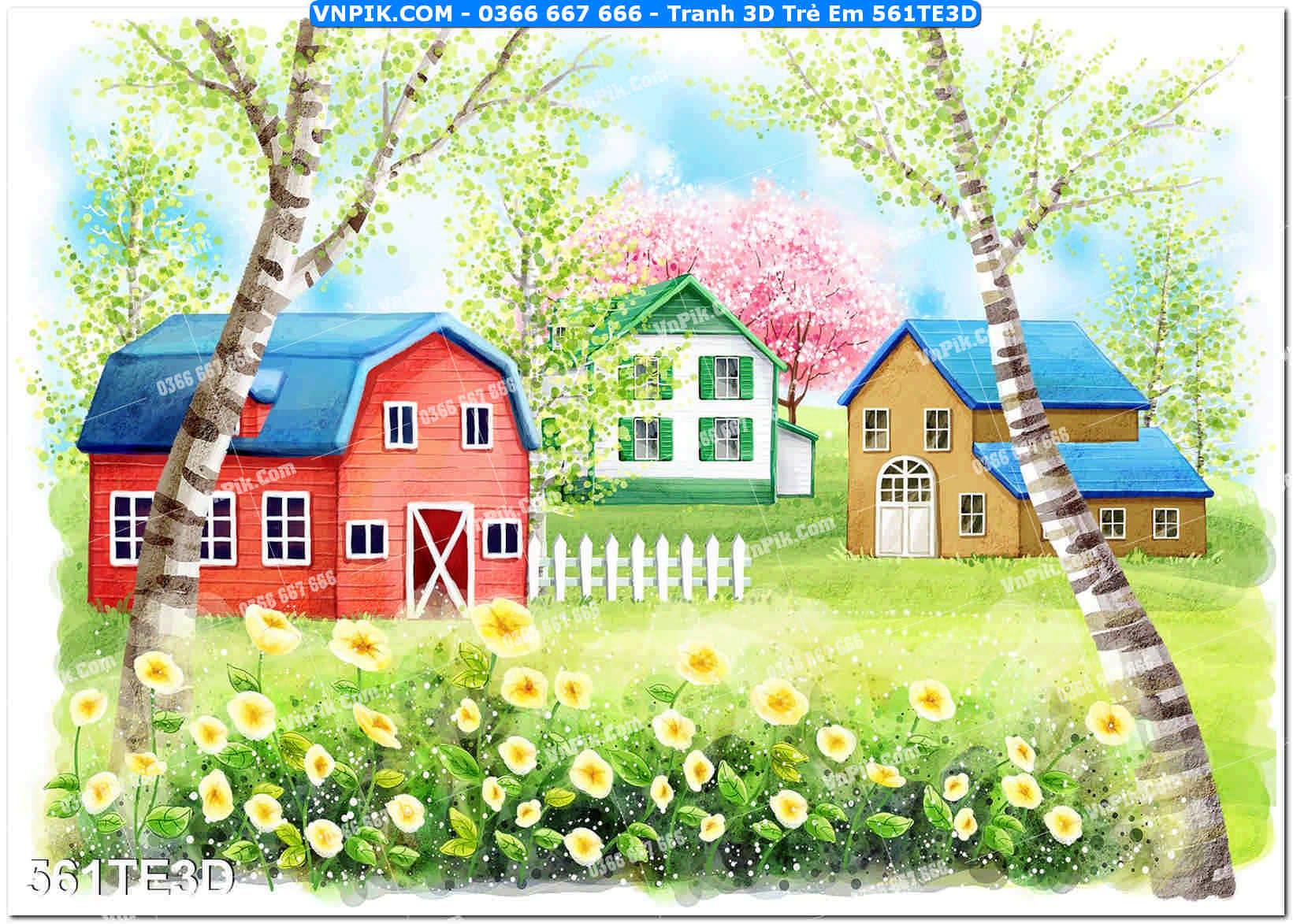 Tranh 3D Trẻ Em 561TE3D