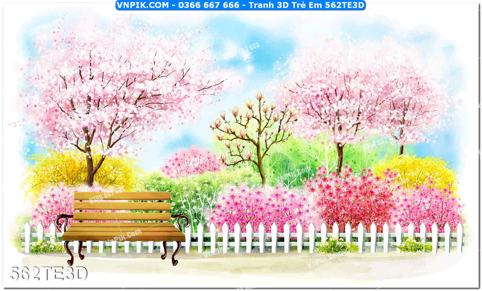 Tranh 3D Trẻ Em 562TE3D