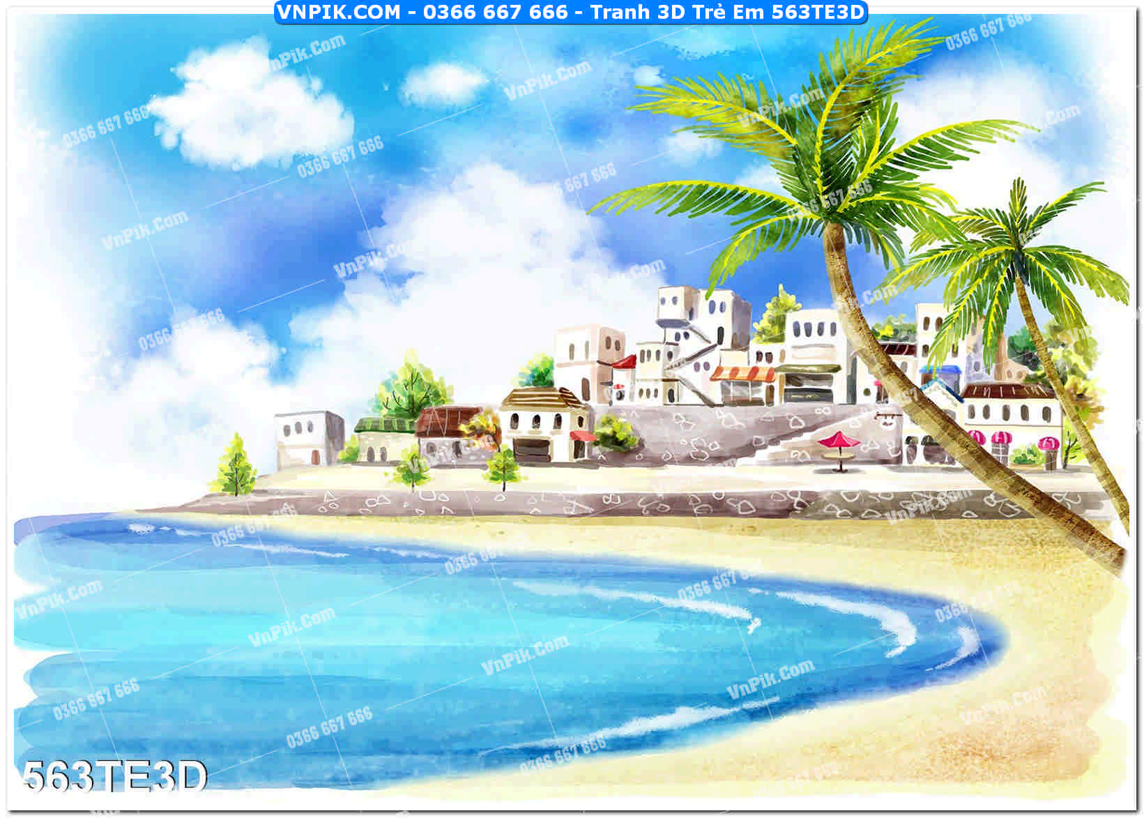 Tranh 3D Trẻ Em 563TE3D