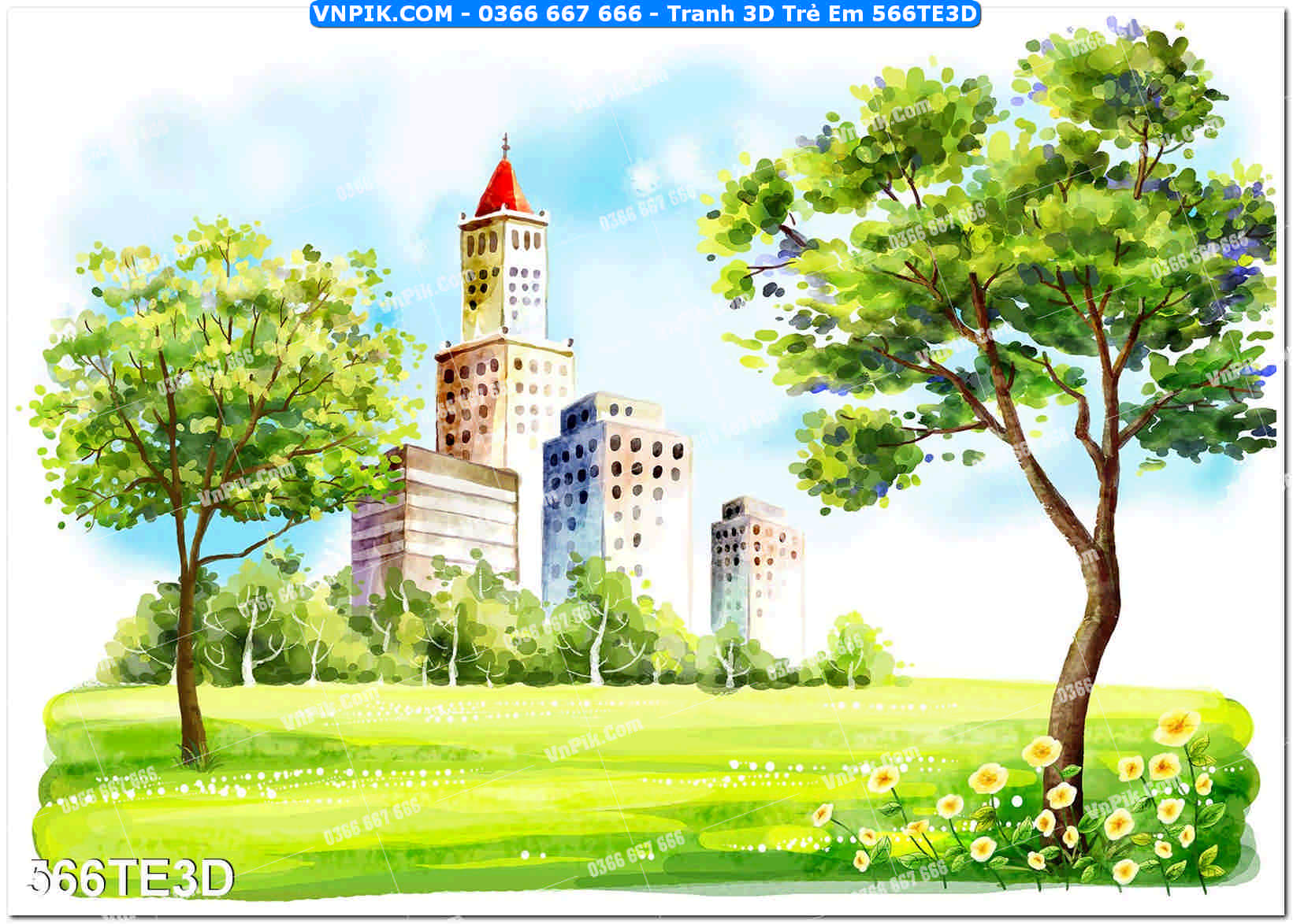 Tranh 3D Trẻ Em 566TE3D