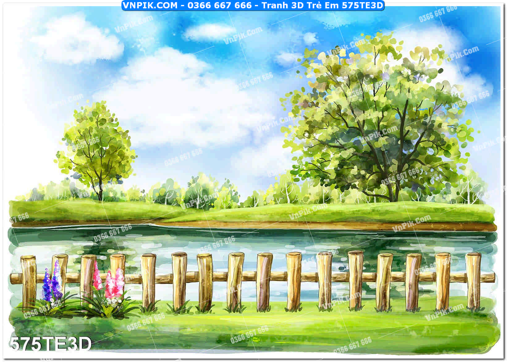 Tranh 3D Trẻ Em 575TE3D