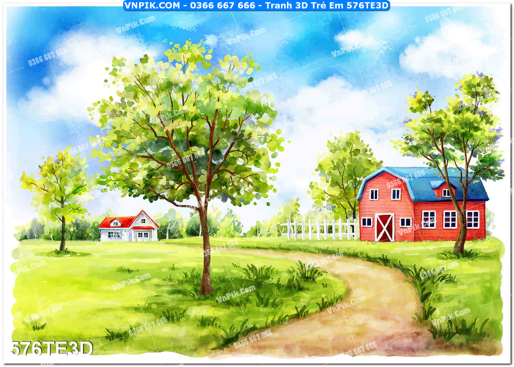 Tranh 3D Trẻ Em 576TE3D