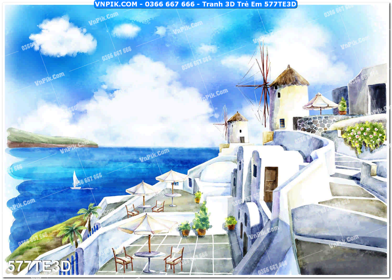 Tranh 3D Trẻ Em 577TE3D