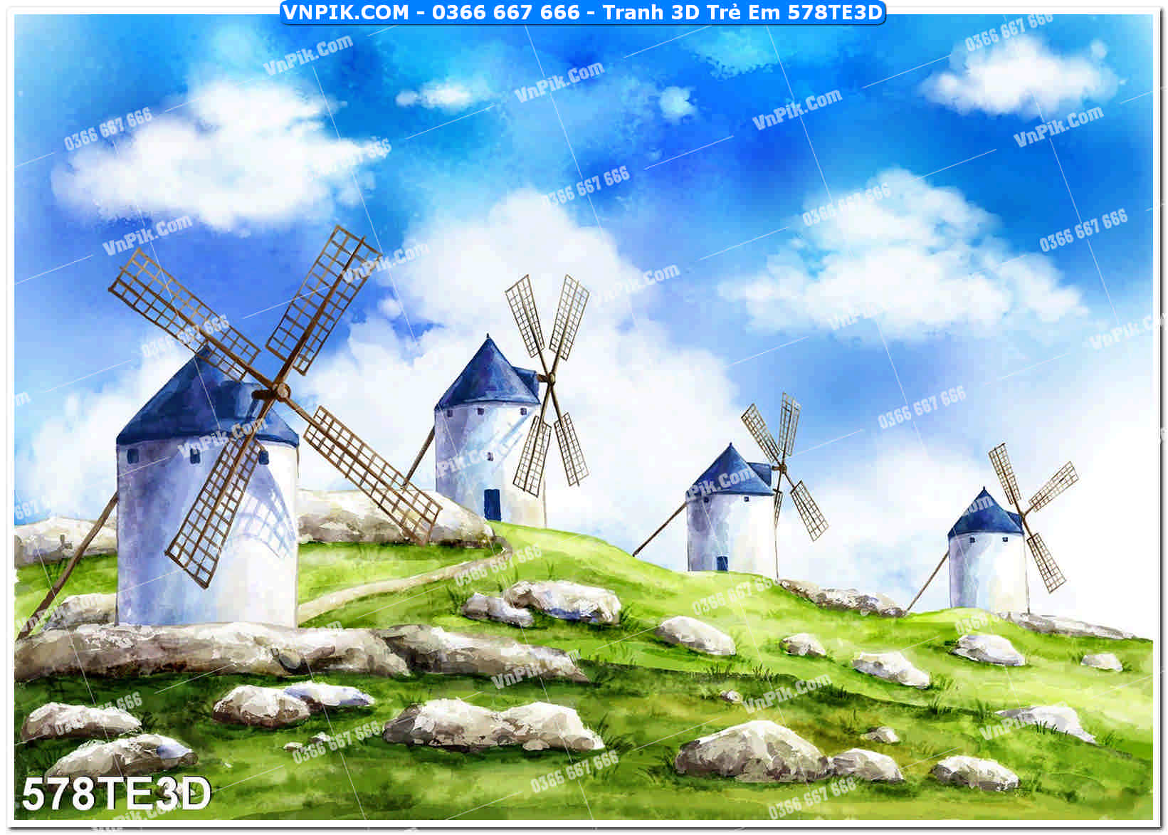 Tranh 3D Trẻ Em 578TE3D