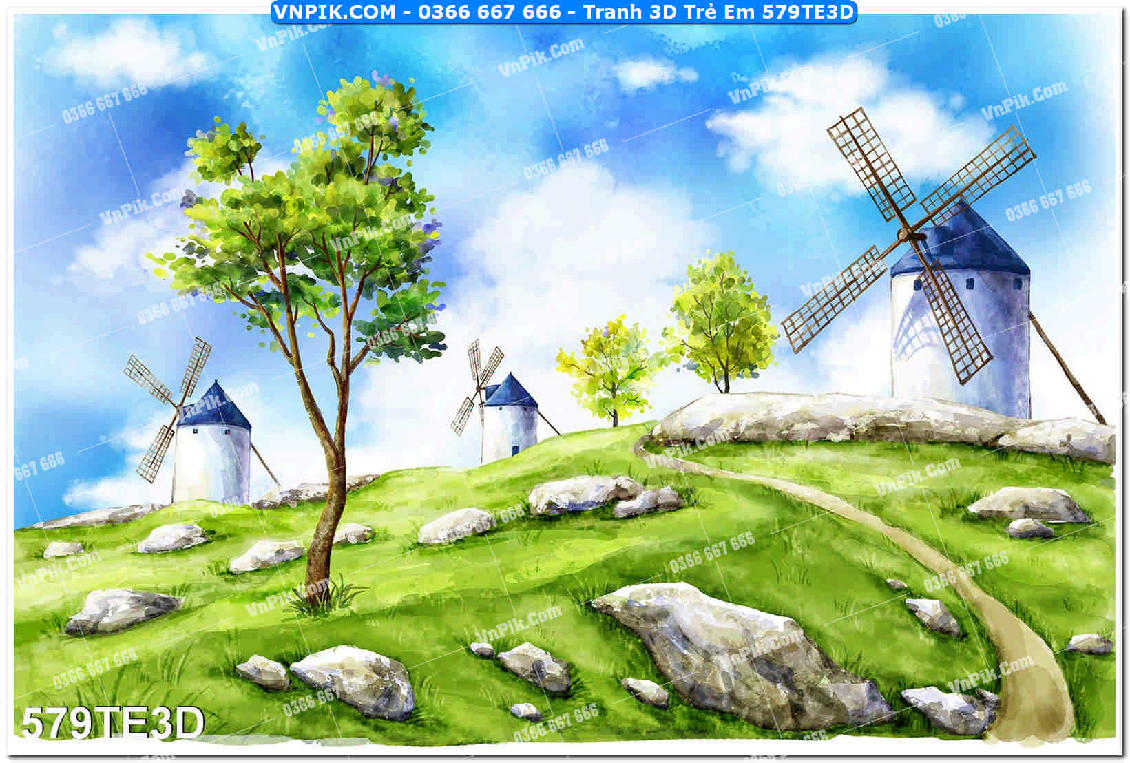 Tranh 3D Trẻ Em 579TE3D