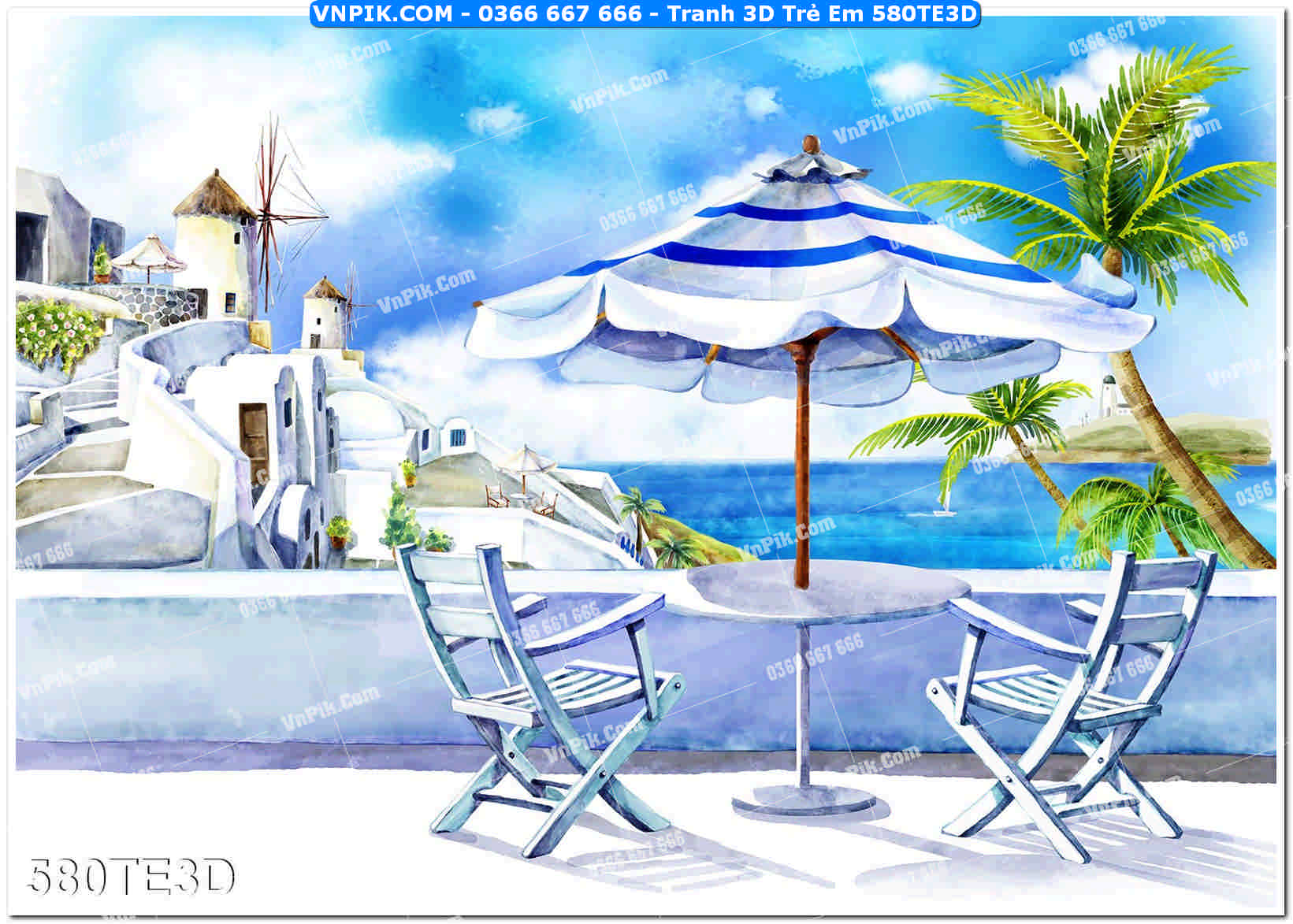 Tranh 3D Trẻ Em 580TE3D