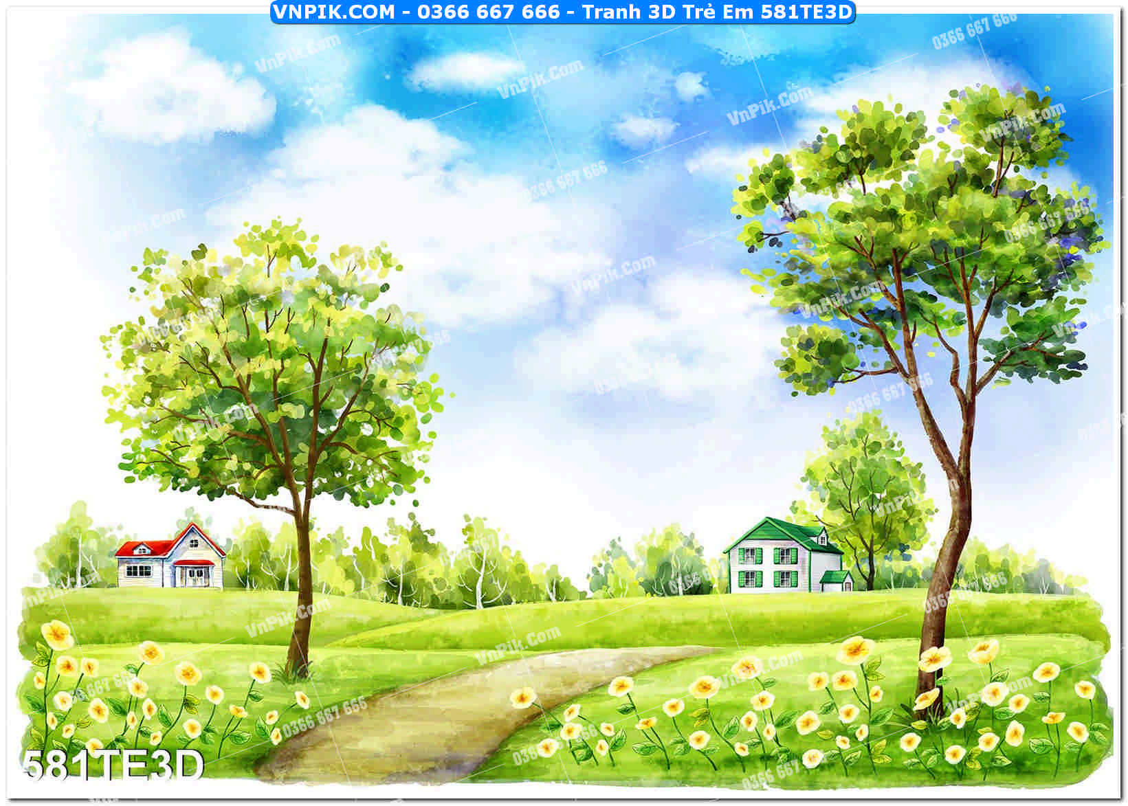 Tranh 3D Trẻ Em 581TE3D