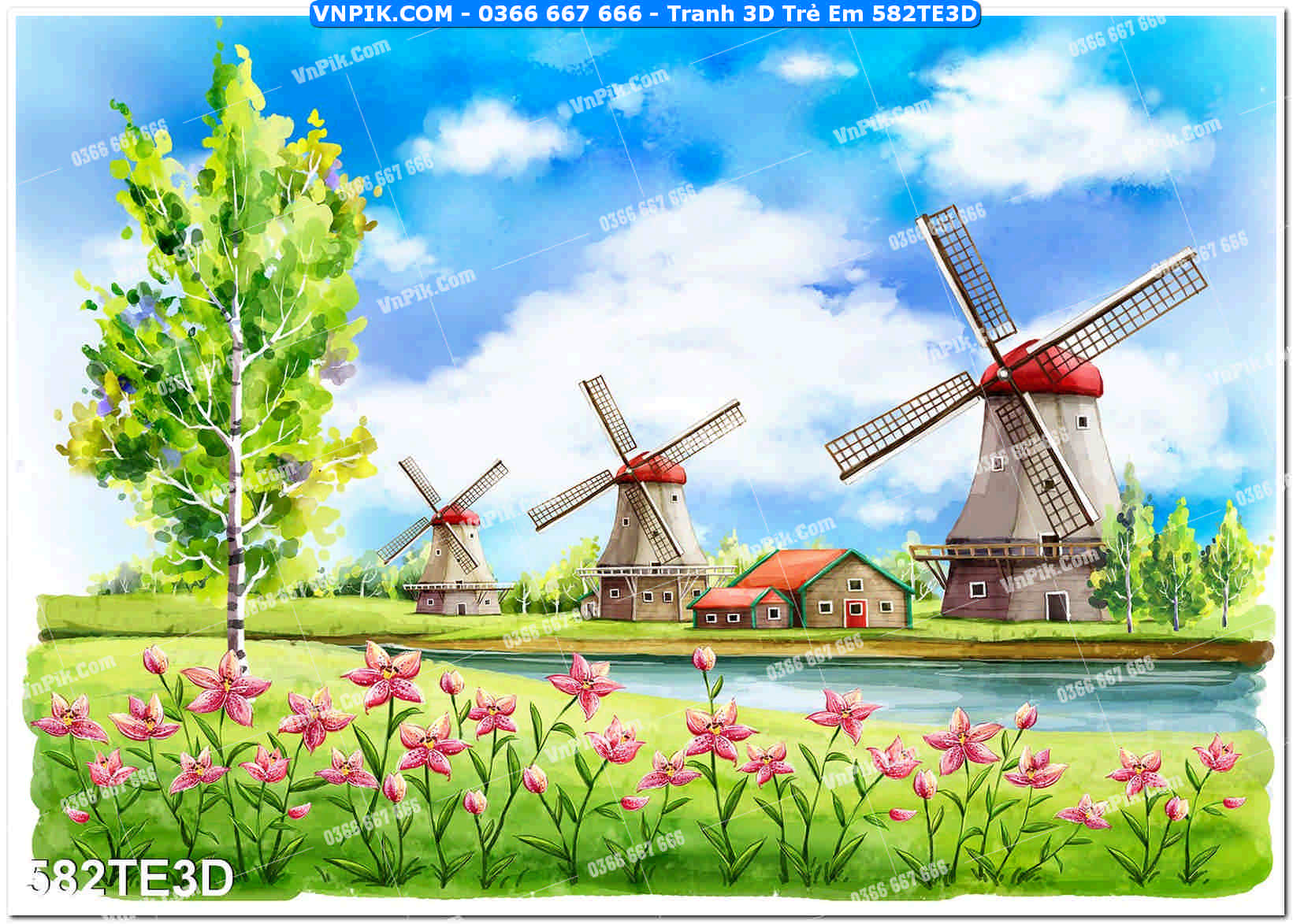 Tranh 3D Trẻ Em 582TE3D