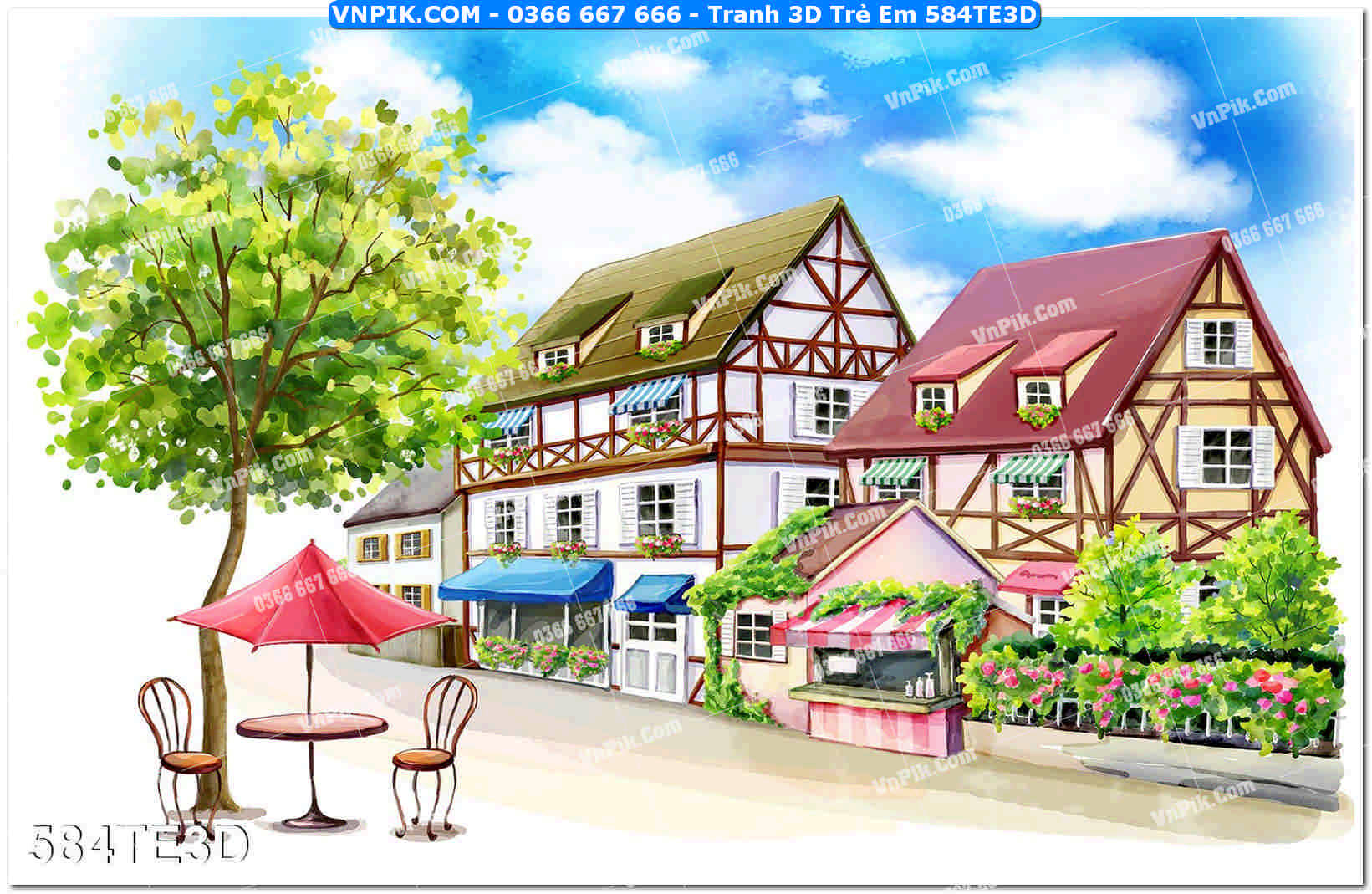 Tranh 3D Trẻ Em 584TE3D