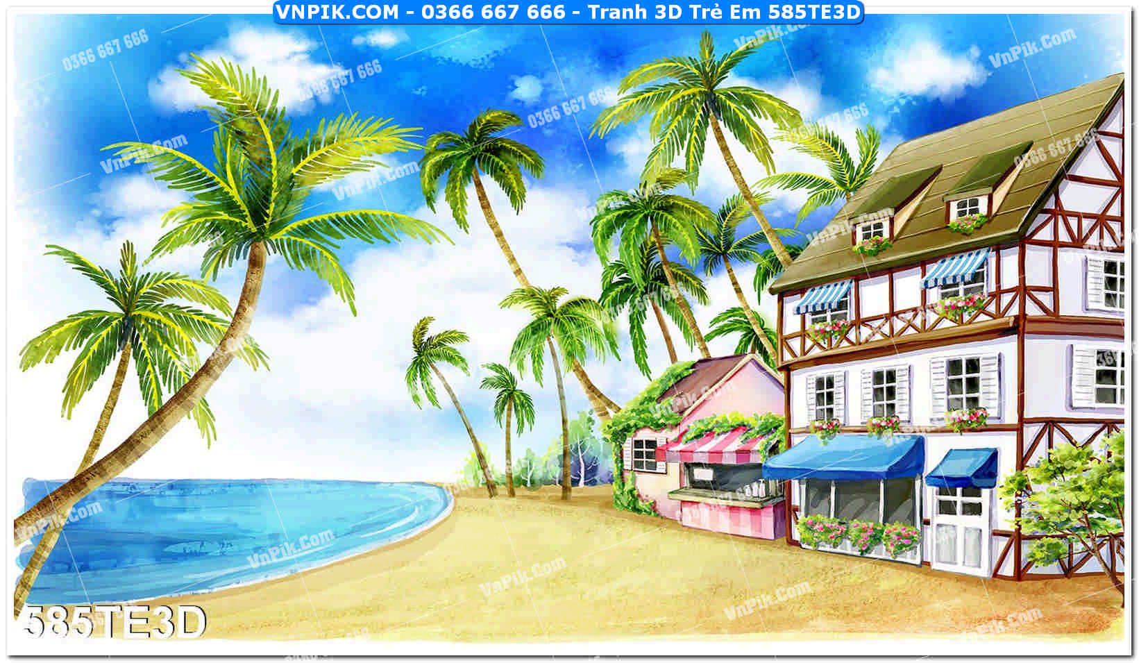 Tranh 3D Trẻ Em 585TE3D