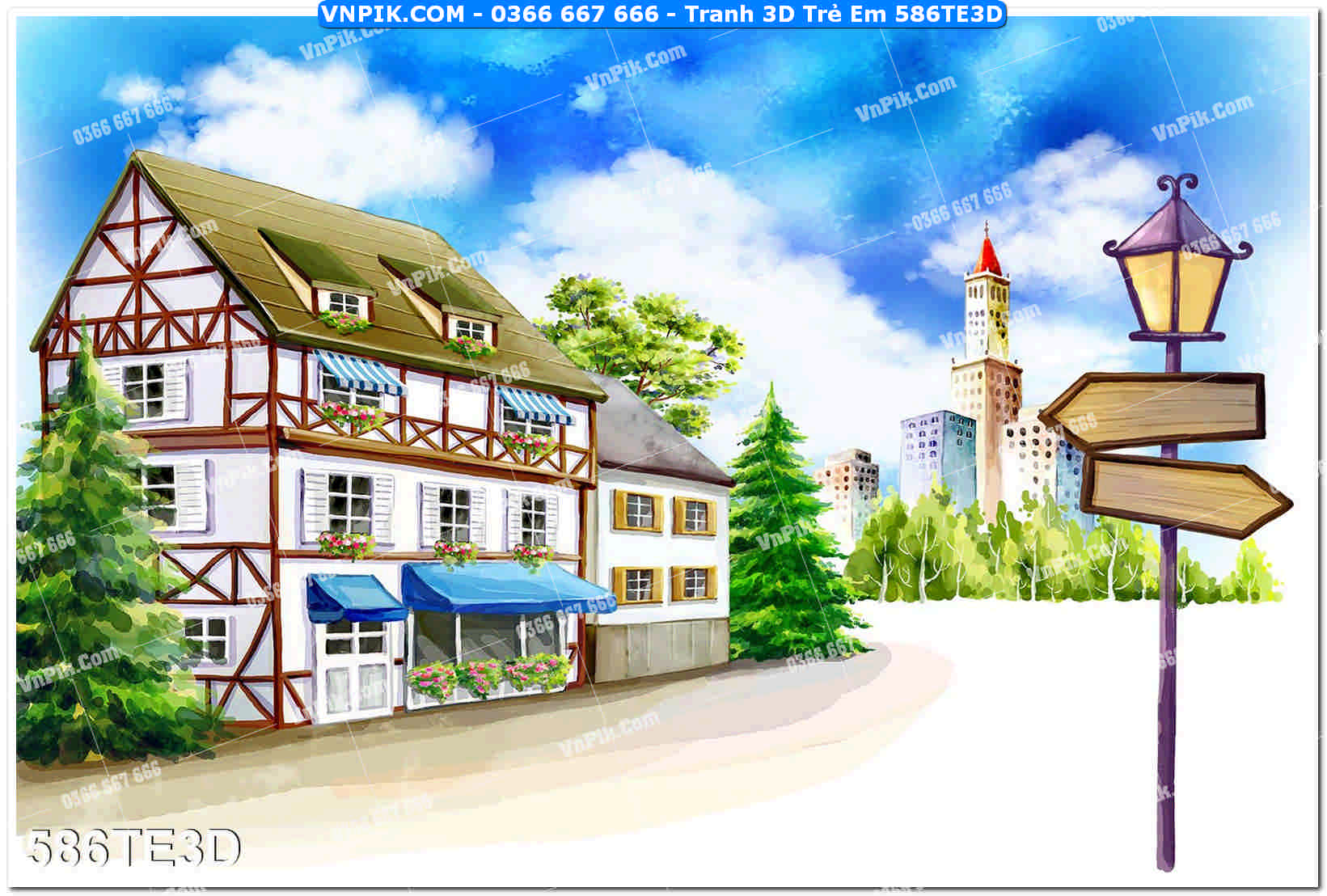 Tranh 3D Trẻ Em 586TE3D