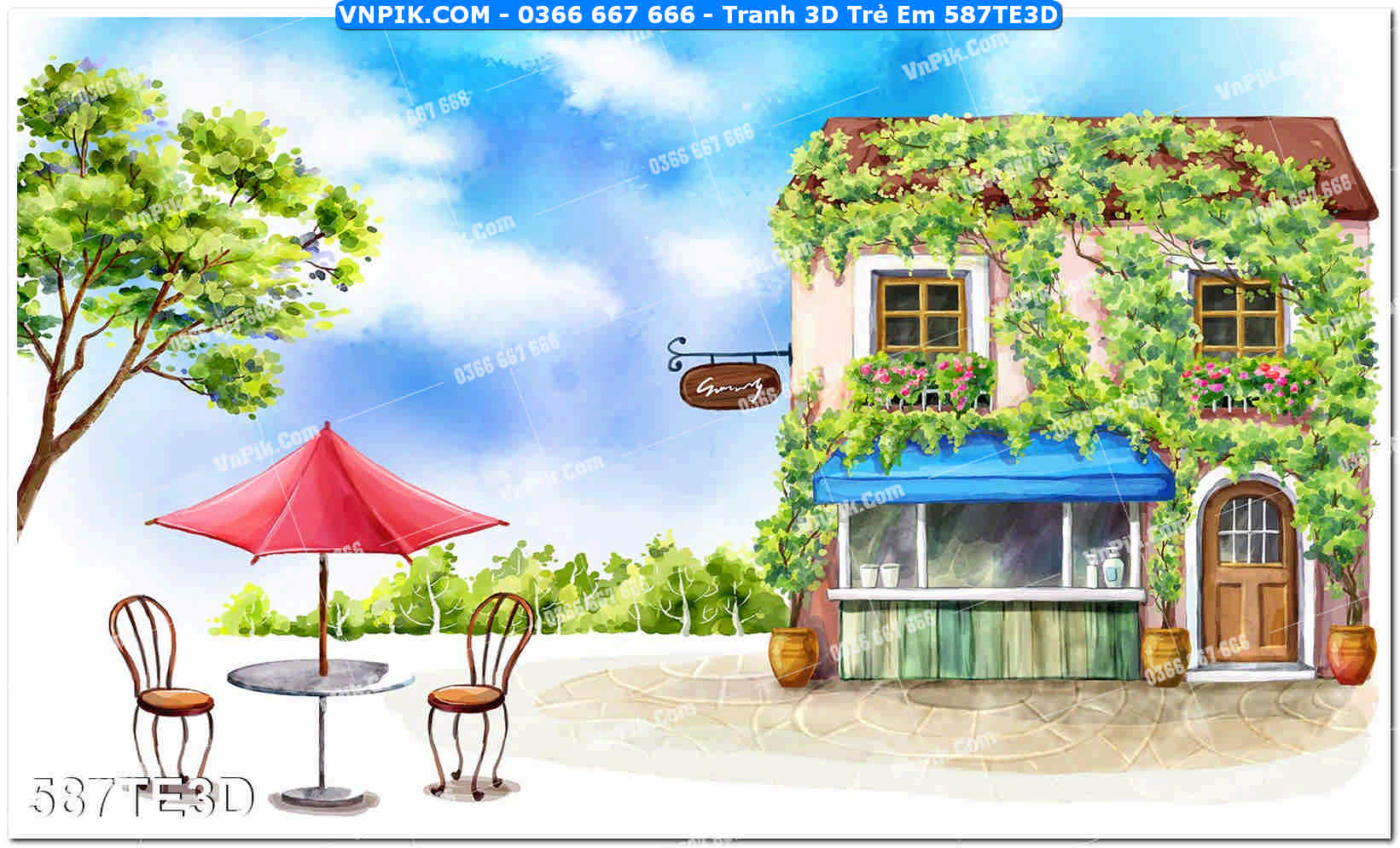 Tranh 3D Trẻ Em 587TE3D