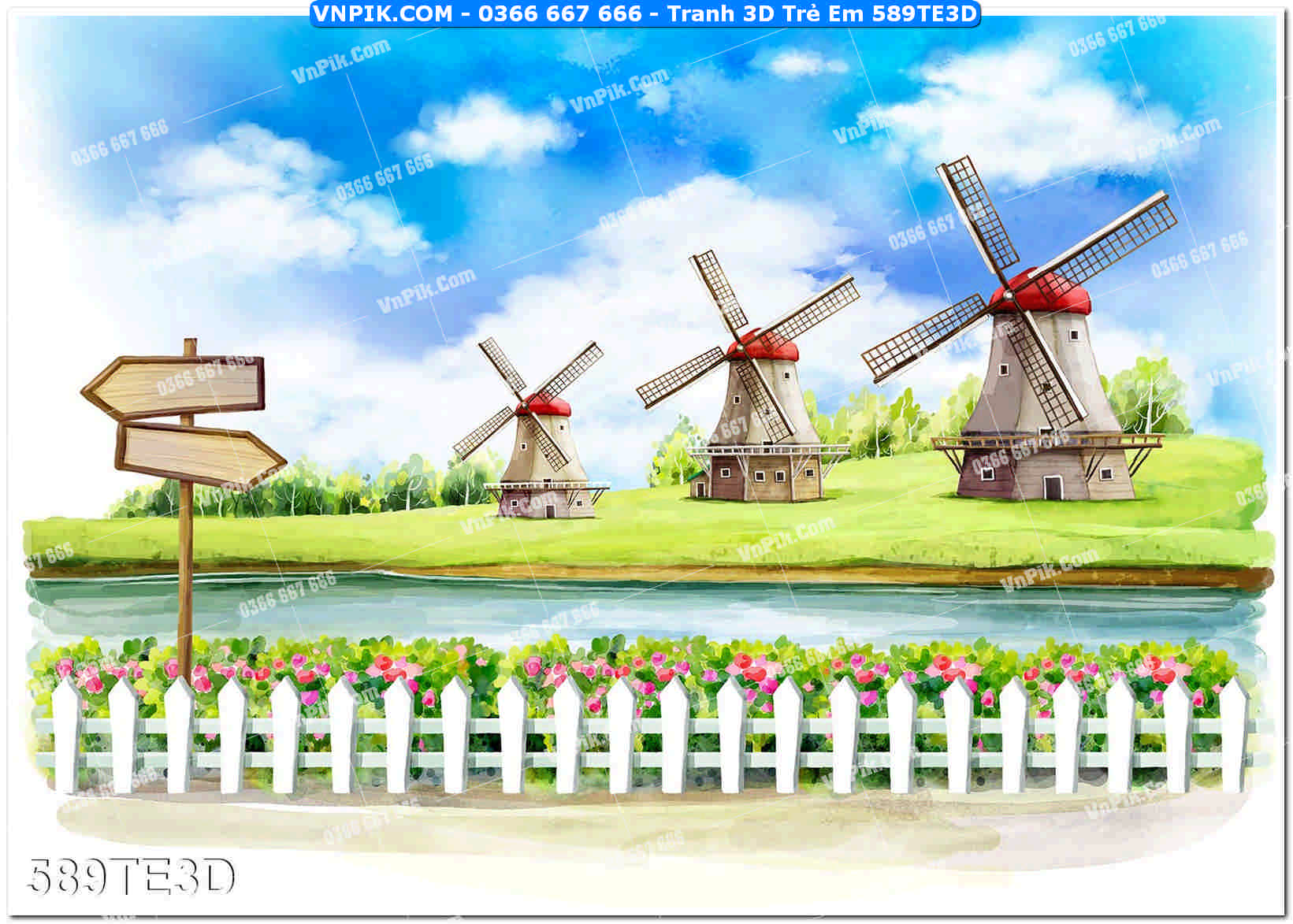 Tranh 3D Trẻ Em 589TE3D