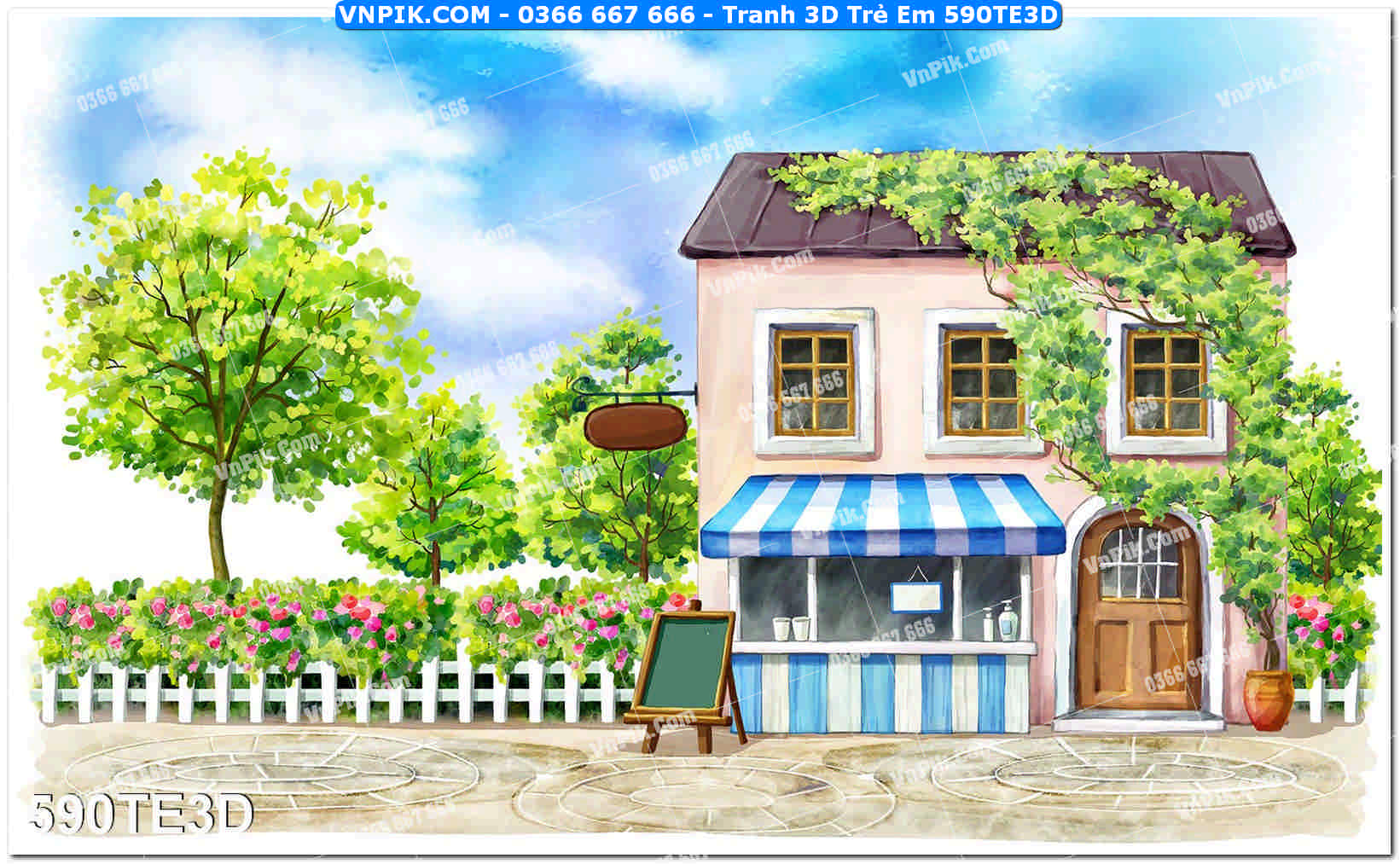 Tranh 3D Trẻ Em 590TE3D