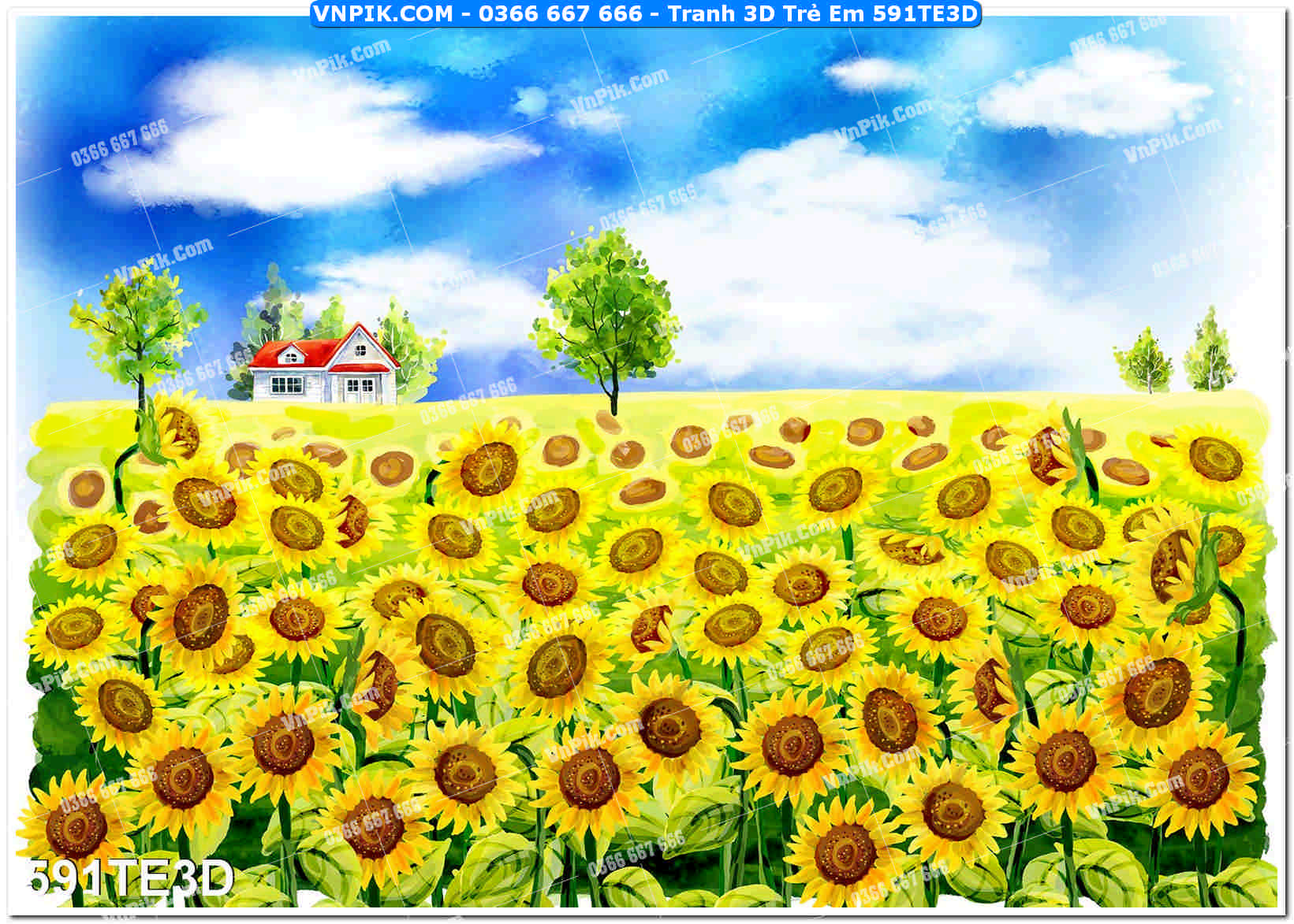 Tranh 3D Trẻ Em 591TE3D