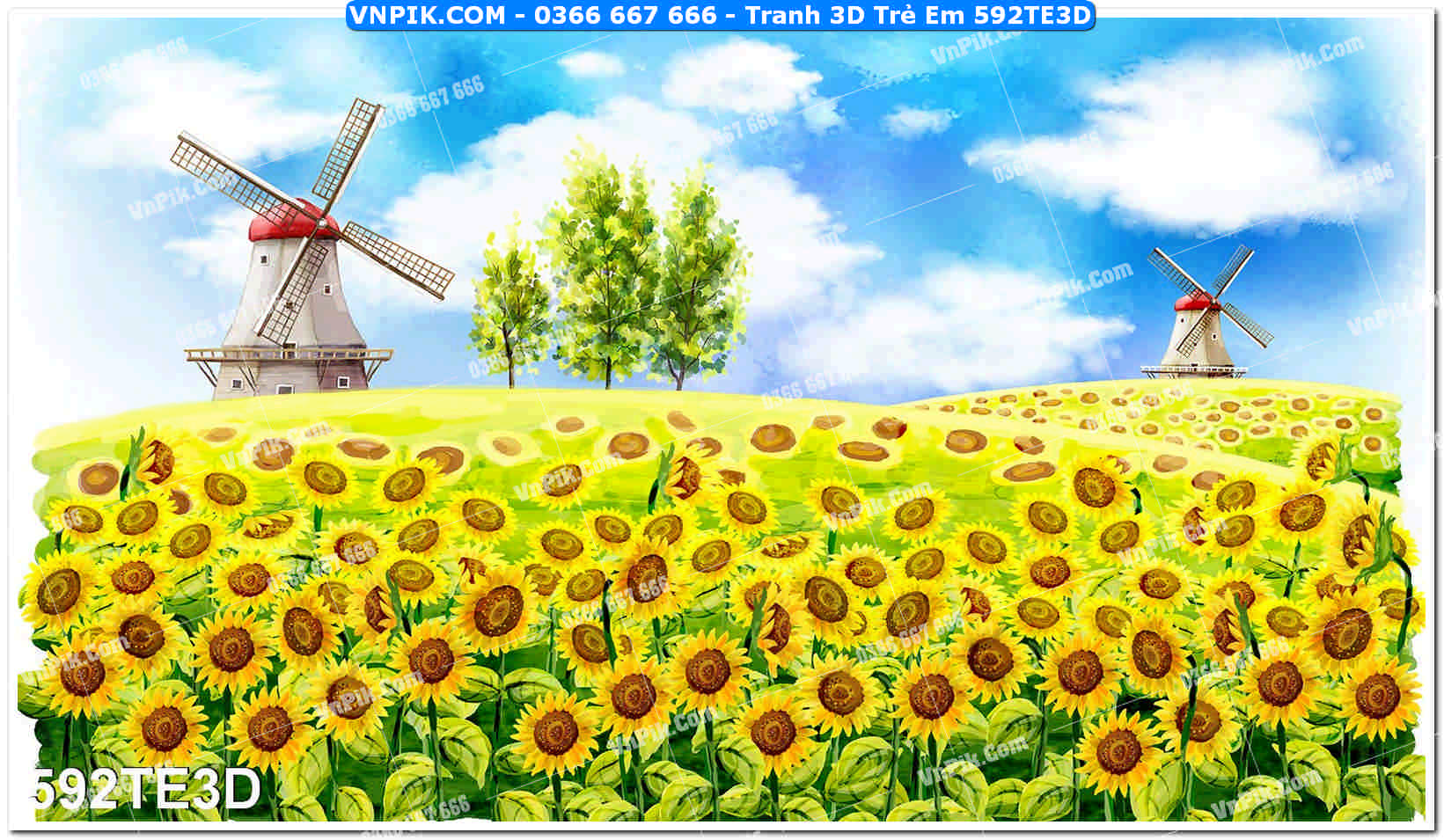 Tranh 3D Trẻ Em 592TE3D