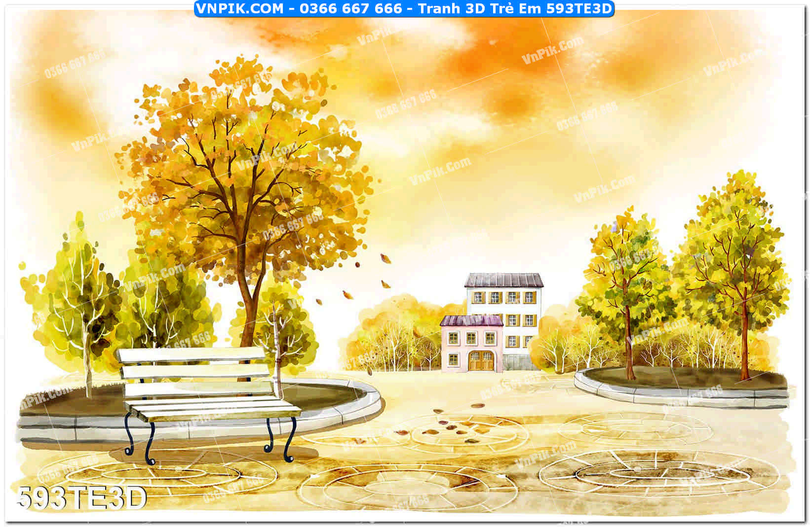 Tranh 3D Trẻ Em 593TE3D