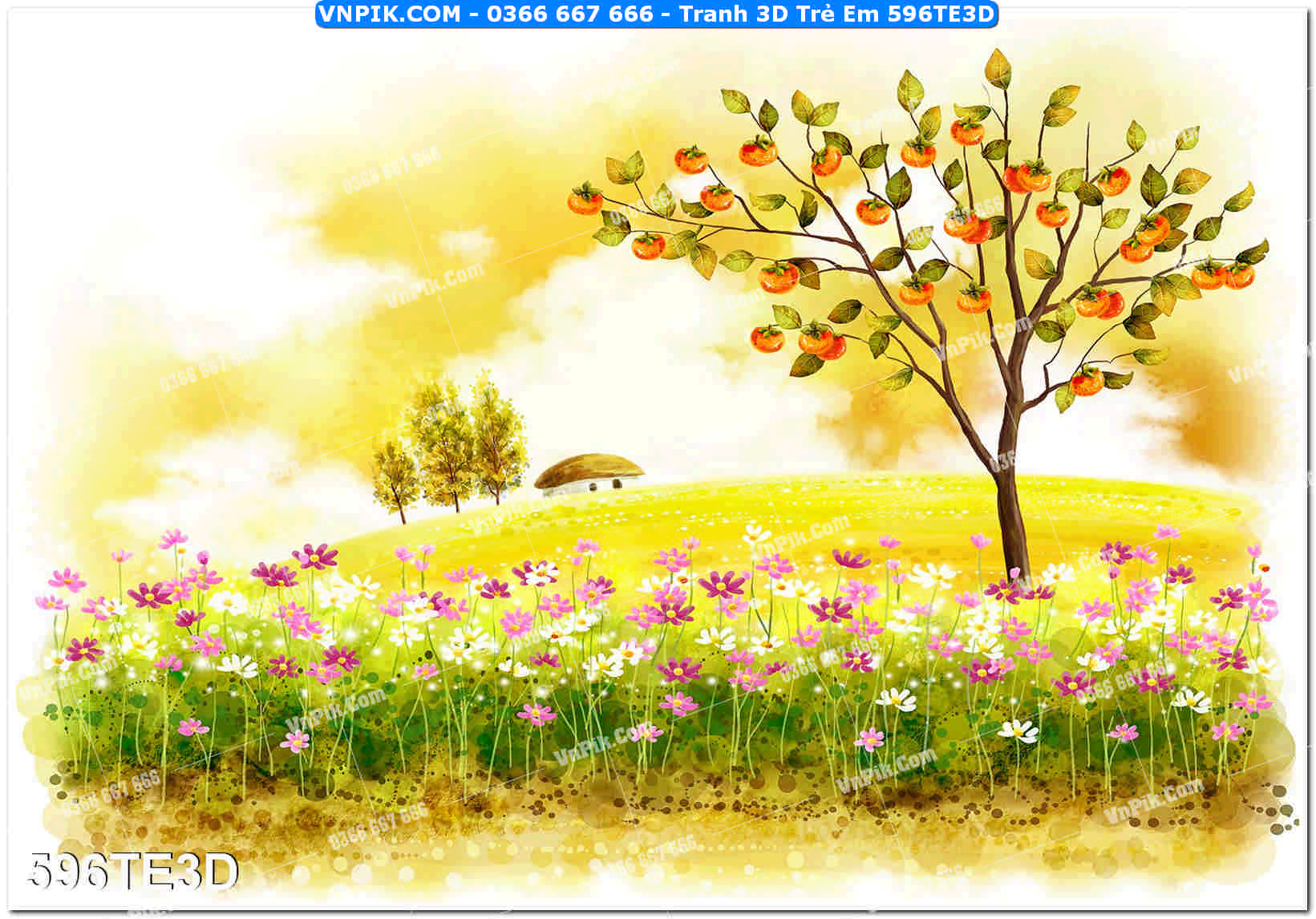 Tranh 3D Trẻ Em 596TE3D