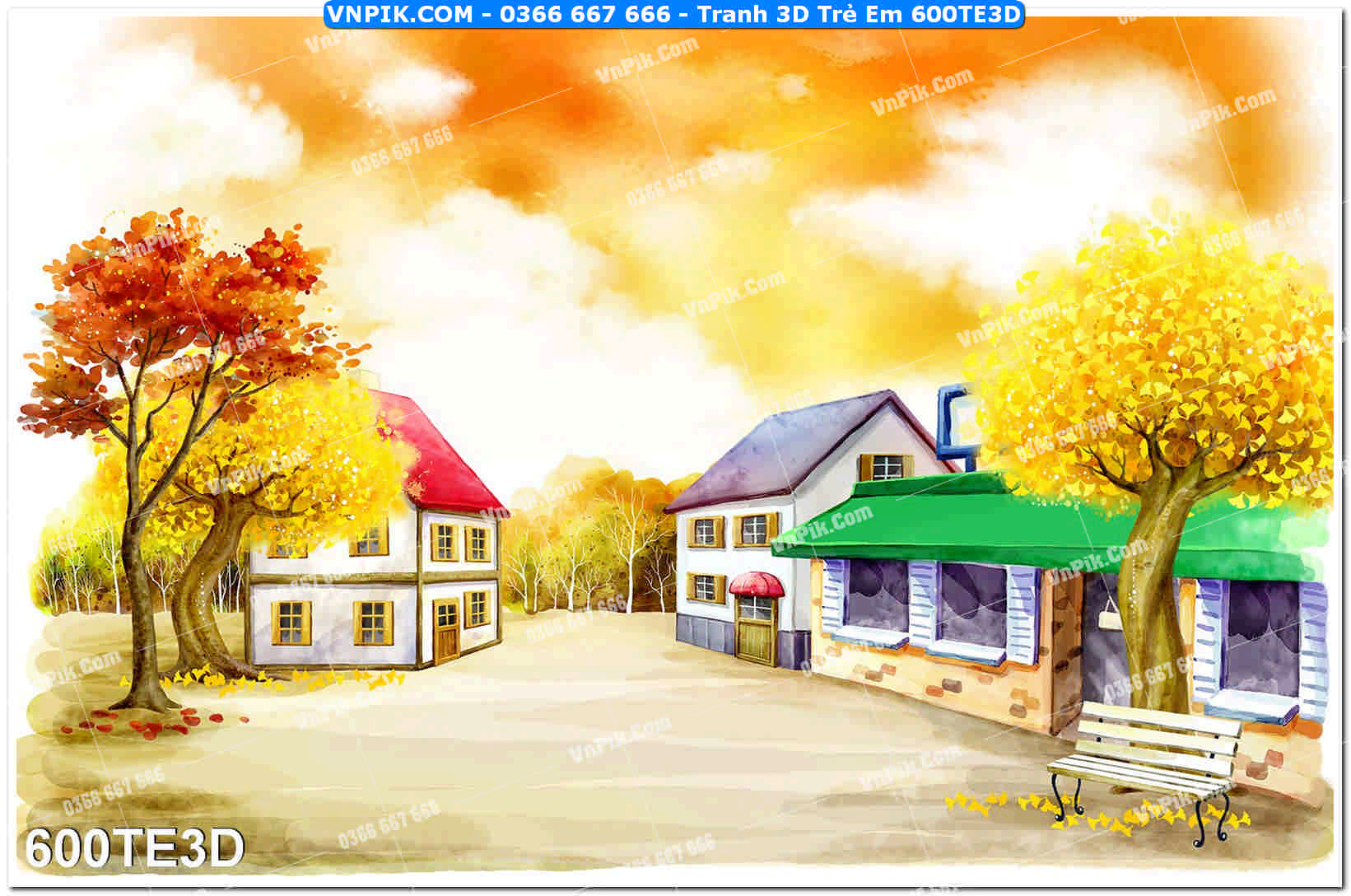 Tranh 3D Trẻ Em 600TE3D