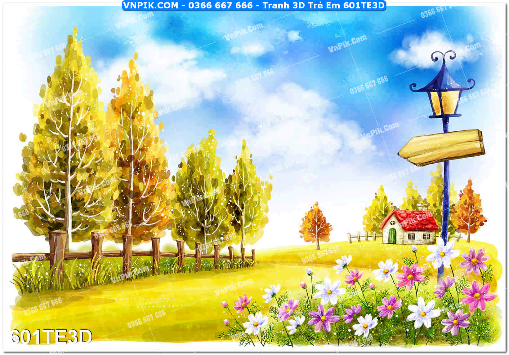 Tranh 3D Trẻ Em 601TE3D