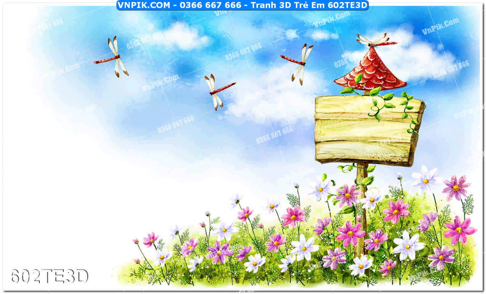 Tranh 3D Trẻ Em 602TE3D