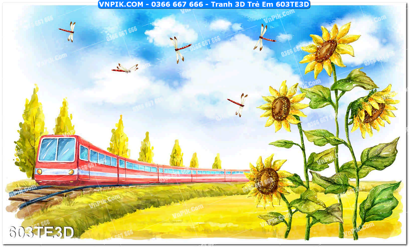 Tranh 3D Trẻ Em 603TE3D