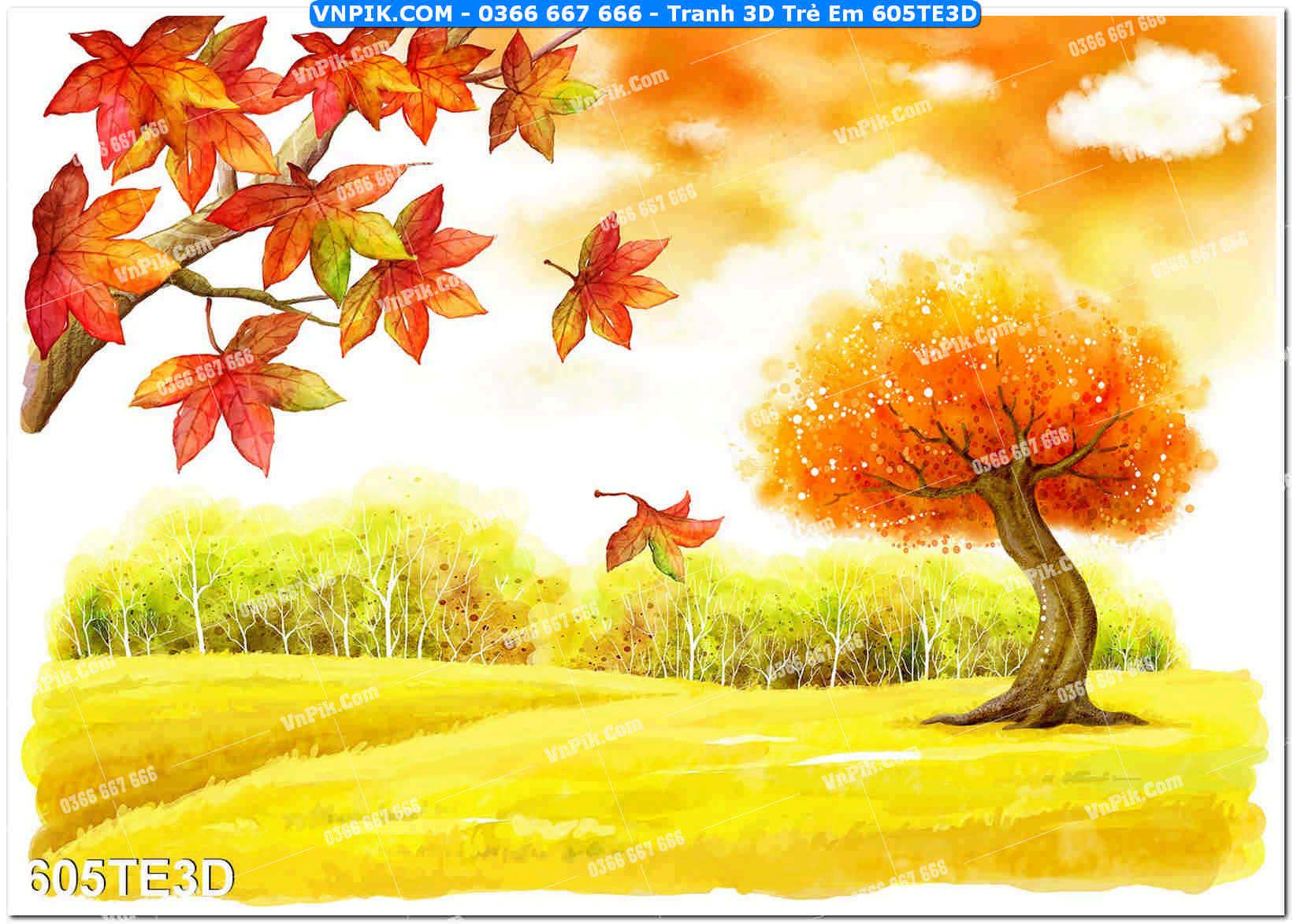 Tranh 3D Trẻ Em 605TE3D