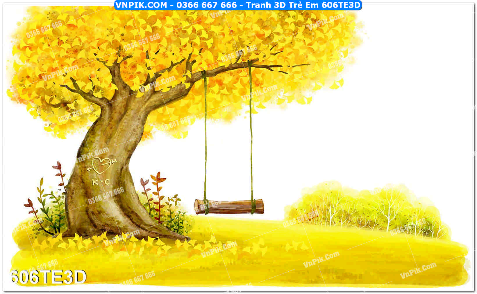 Tranh 3D Trẻ Em 606TE3D