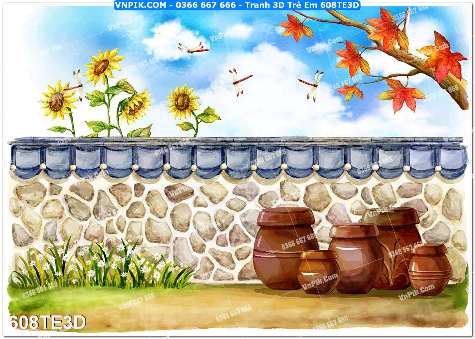 Tranh 3D Trẻ Em 608TE3D