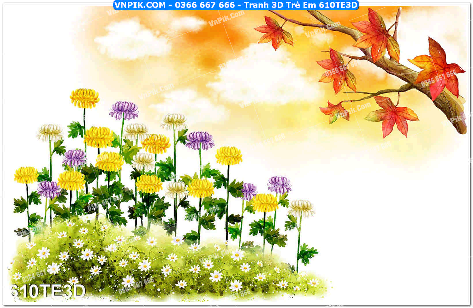 Tranh 3D Trẻ Em 610TE3D