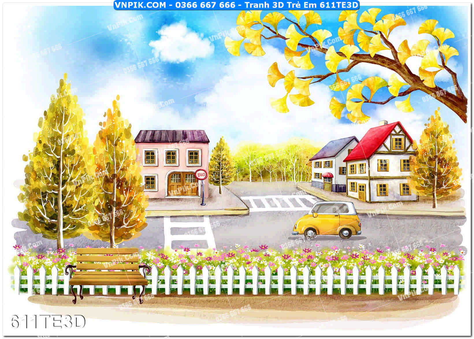 Tranh 3D Trẻ Em 611TE3D