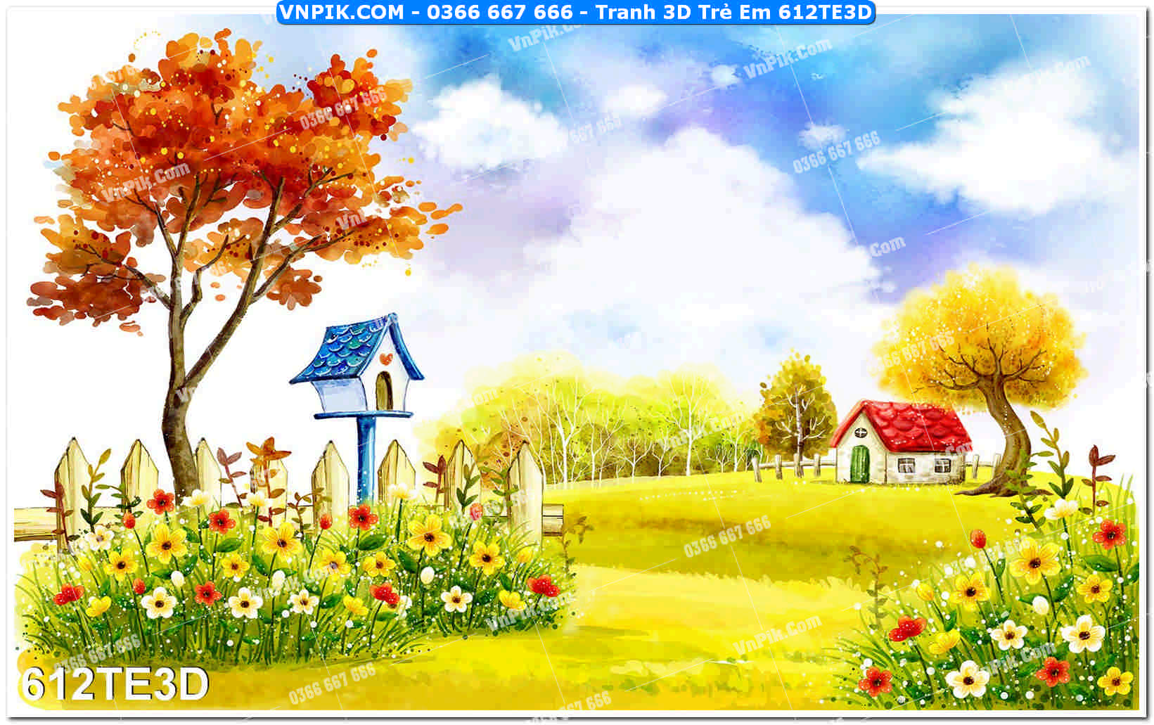 Tranh 3D Trẻ Em 612TE3D