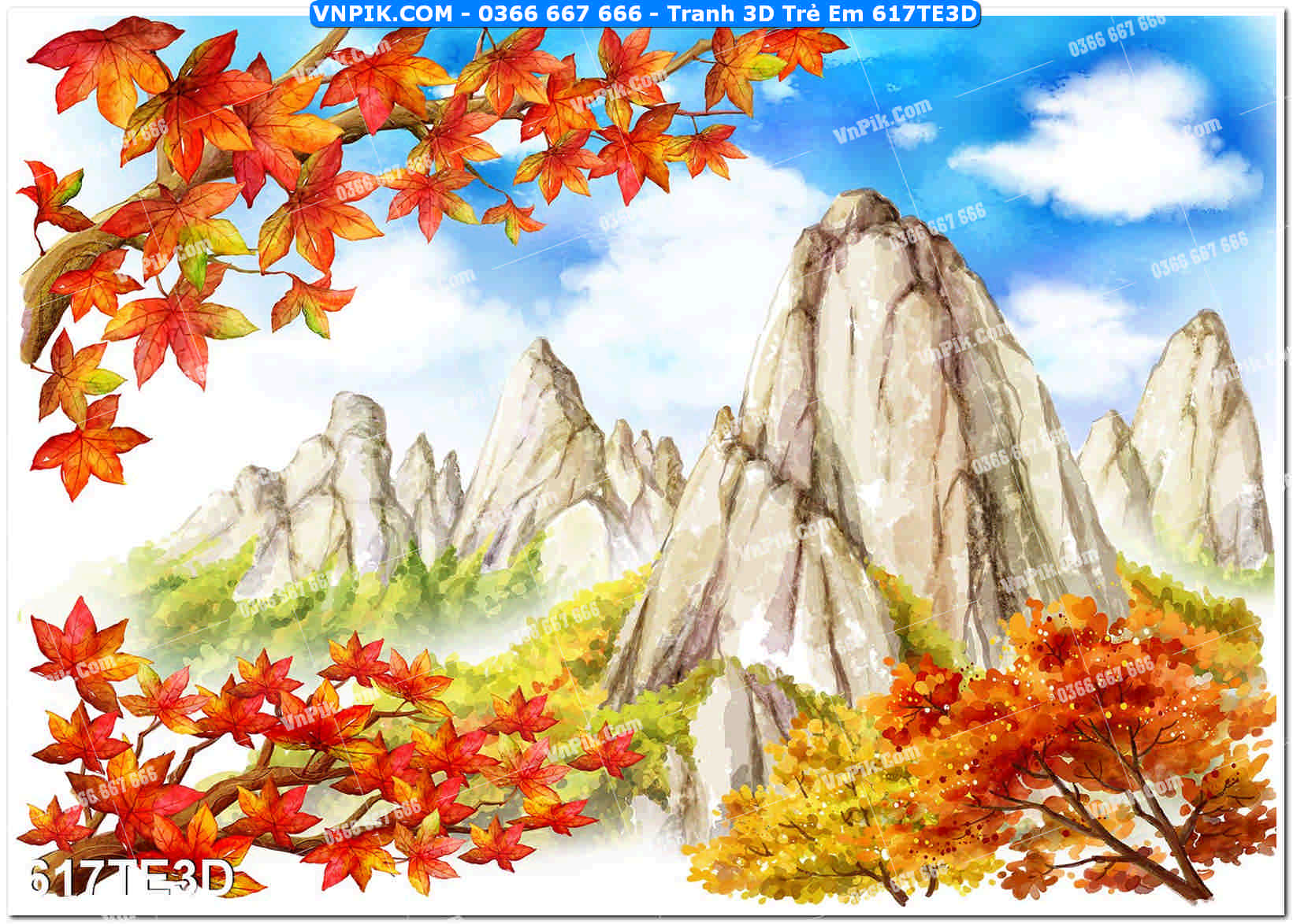 Tranh 3D Trẻ Em 617TE3D