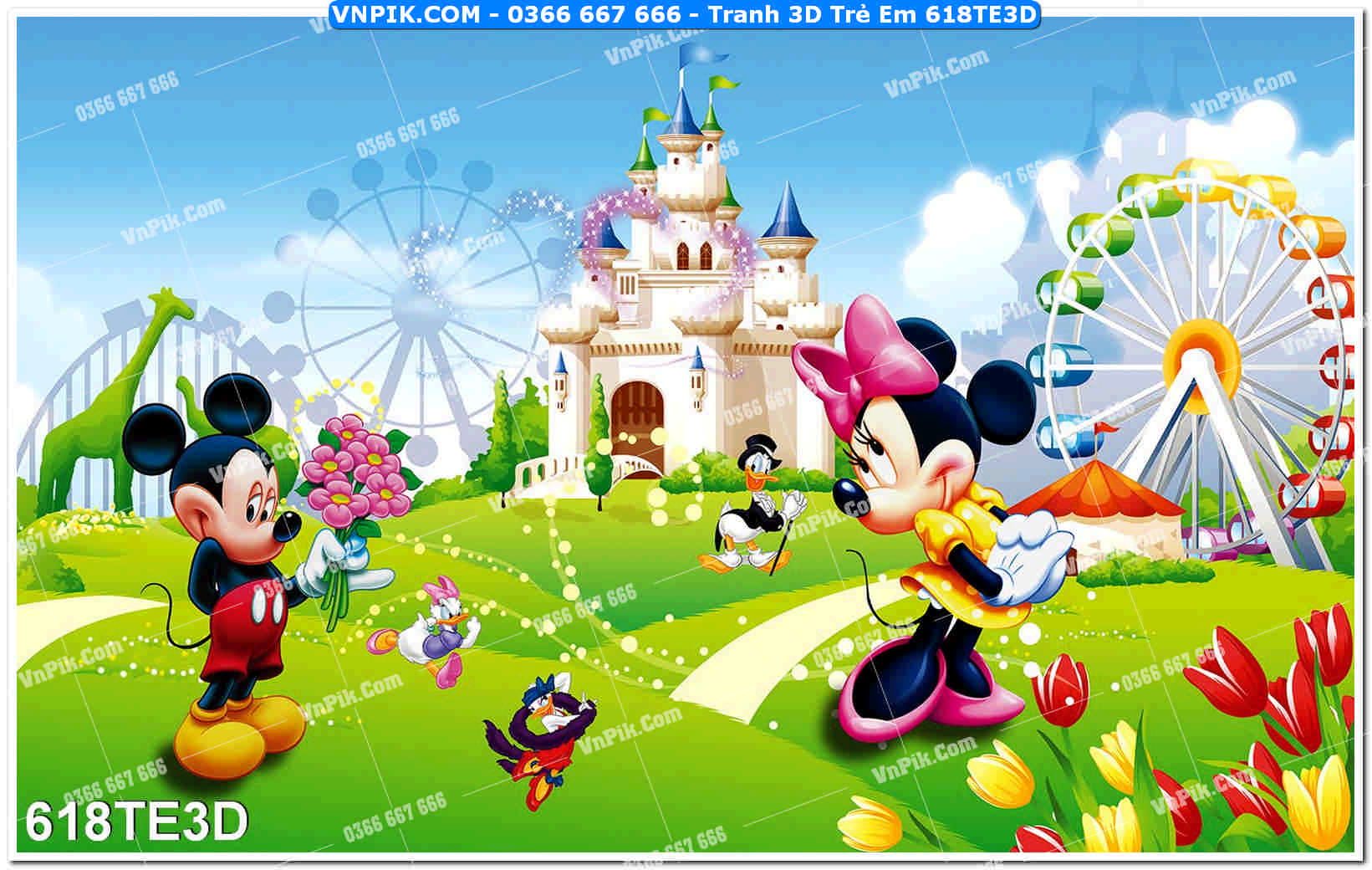 Tranh 3D Trẻ Em 618TE3D