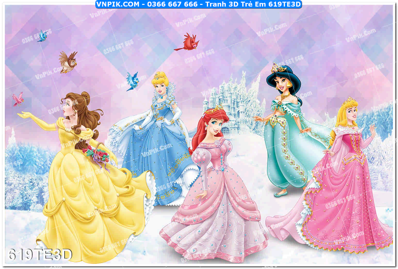 Tranh 3D Trẻ Em 619TE3D