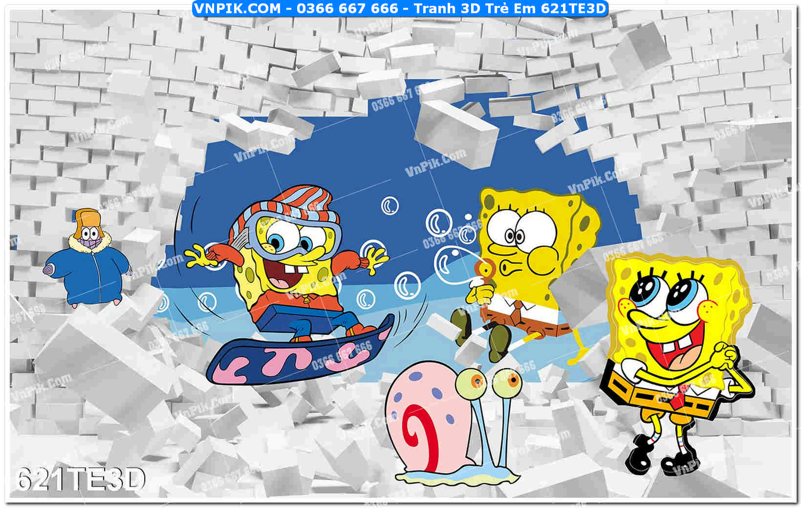 Tranh 3D Trẻ Em 621TE3D