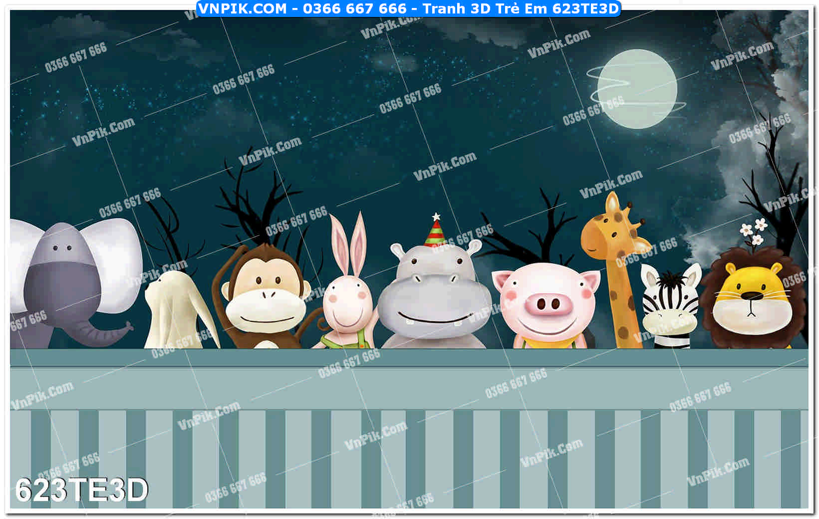 Tranh 3D Trẻ Em 623TE3D