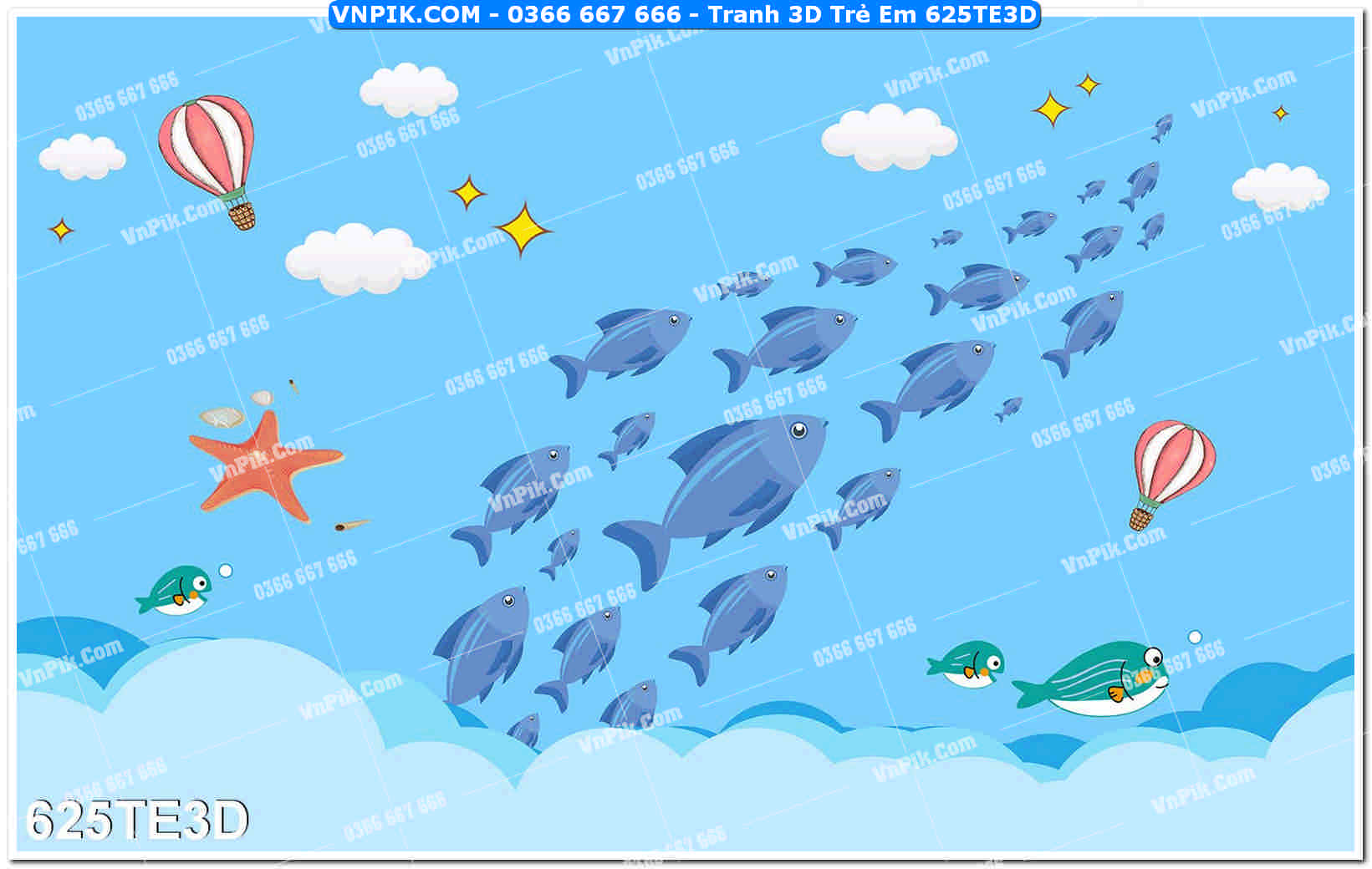 Tranh 3D Trẻ Em 625TE3D