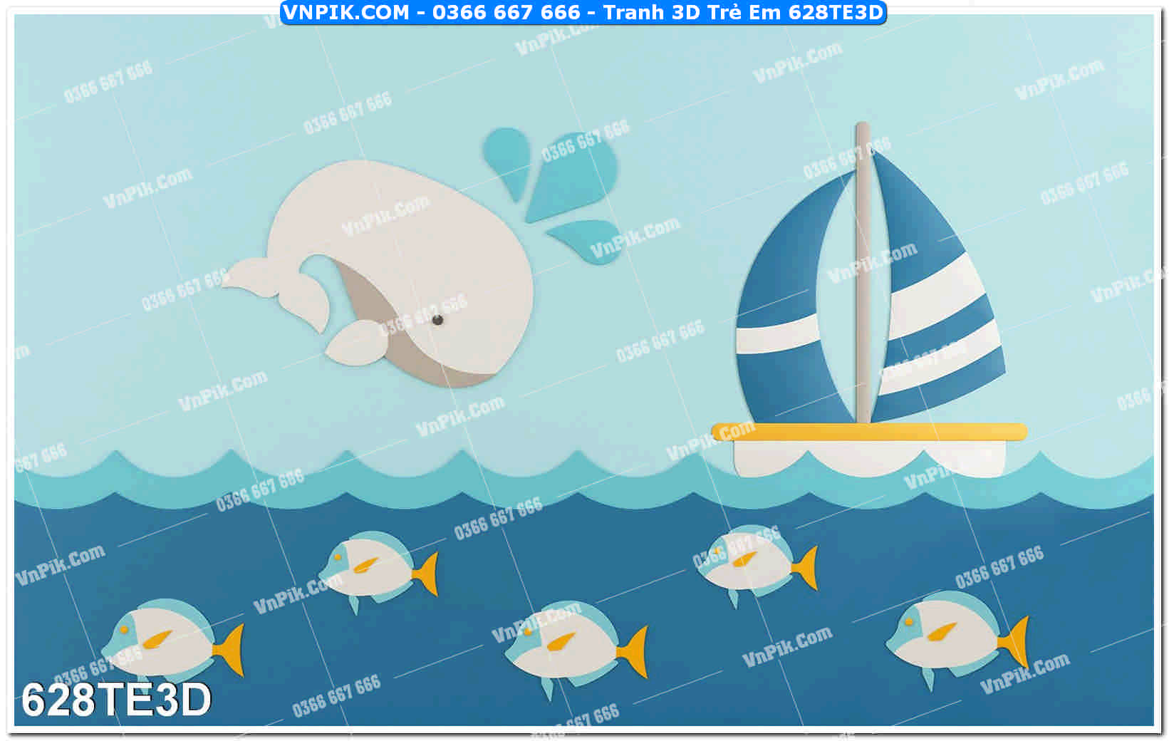 Tranh 3D Trẻ Em 628TE3D