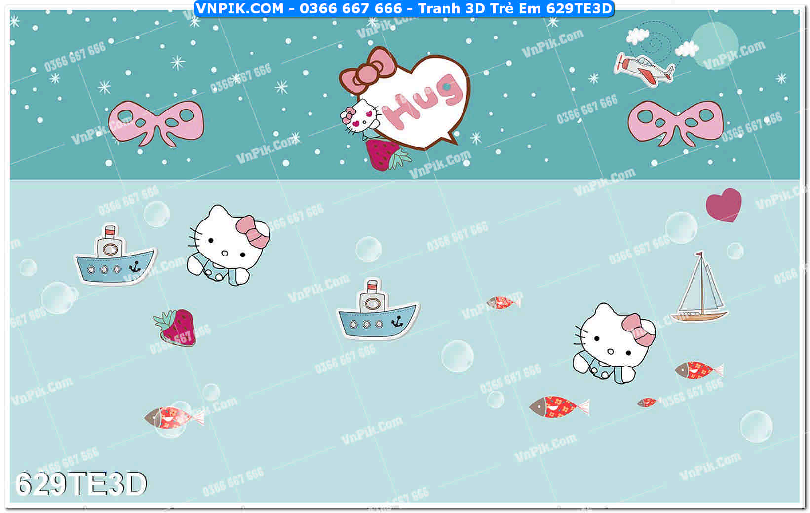 Tranh 3D Trẻ Em 629TE3D