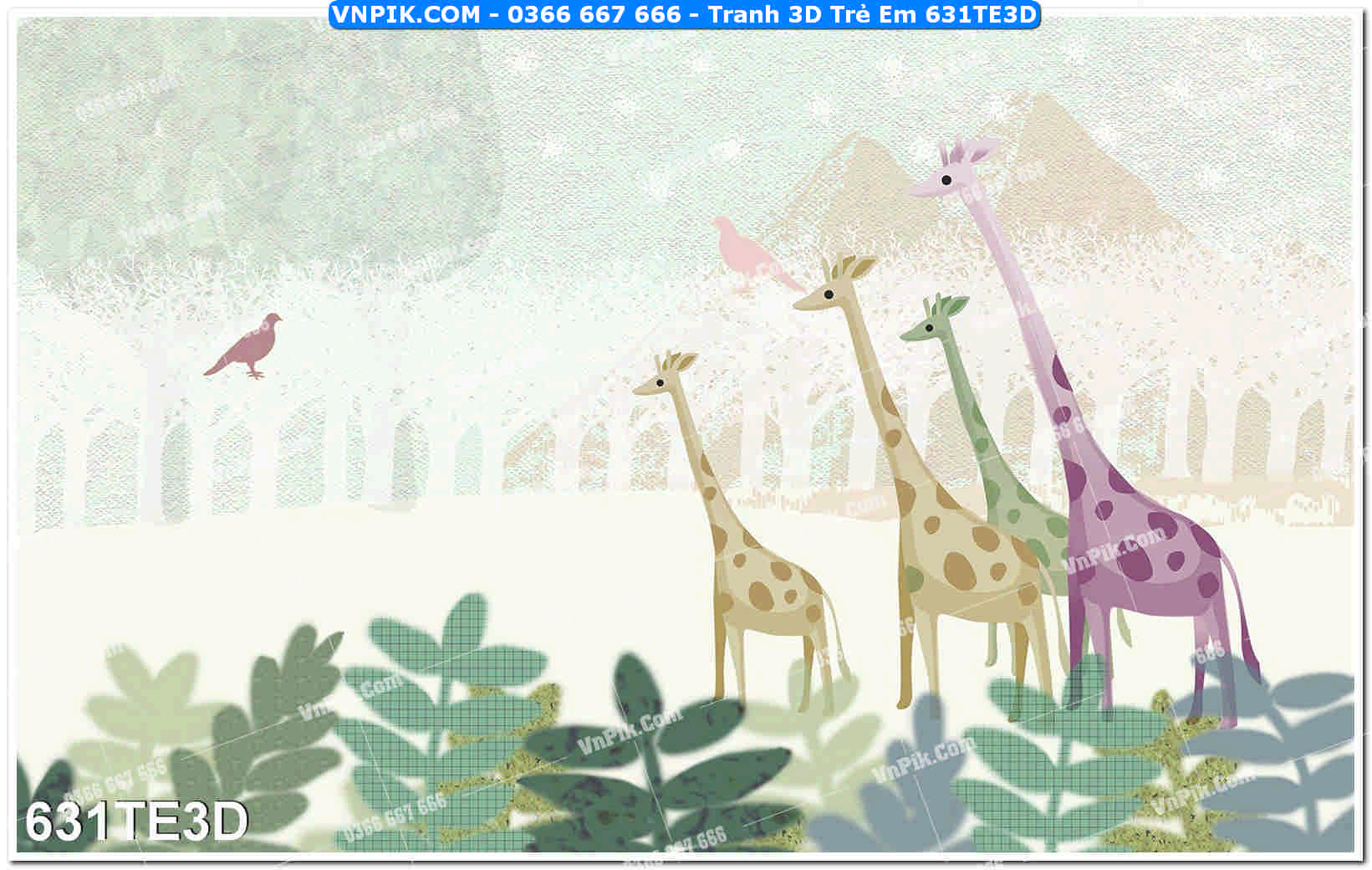 Tranh 3D Trẻ Em 631TE3D
