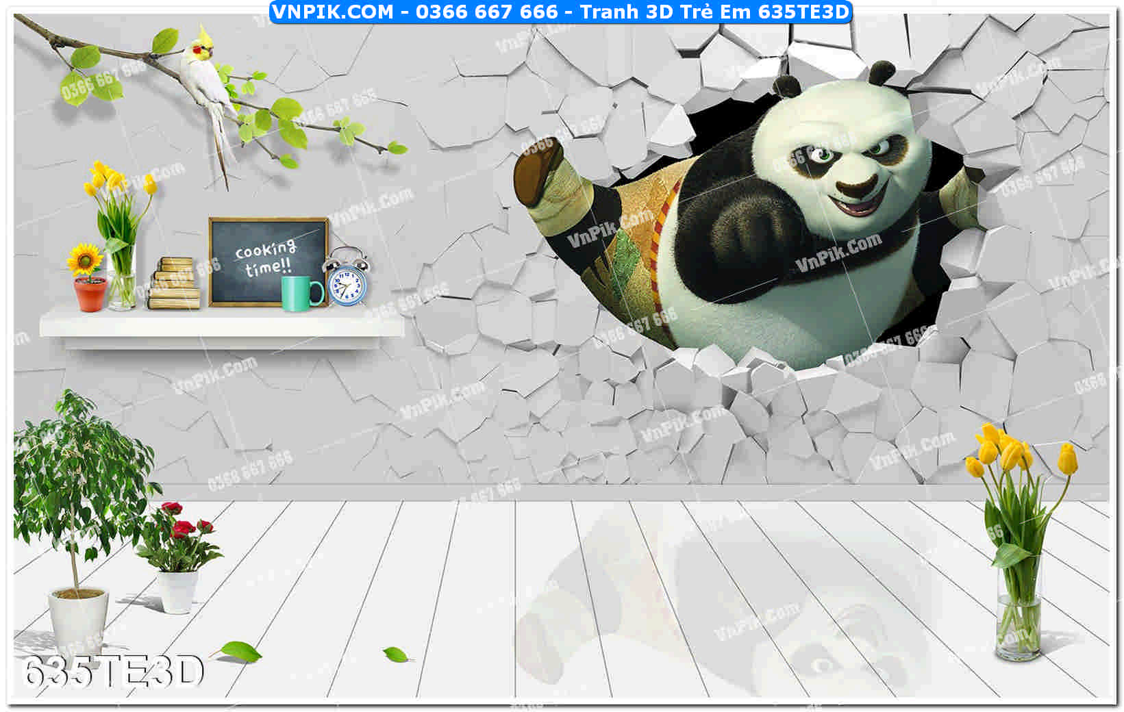 Tranh 3D Trẻ Em 635TE3D