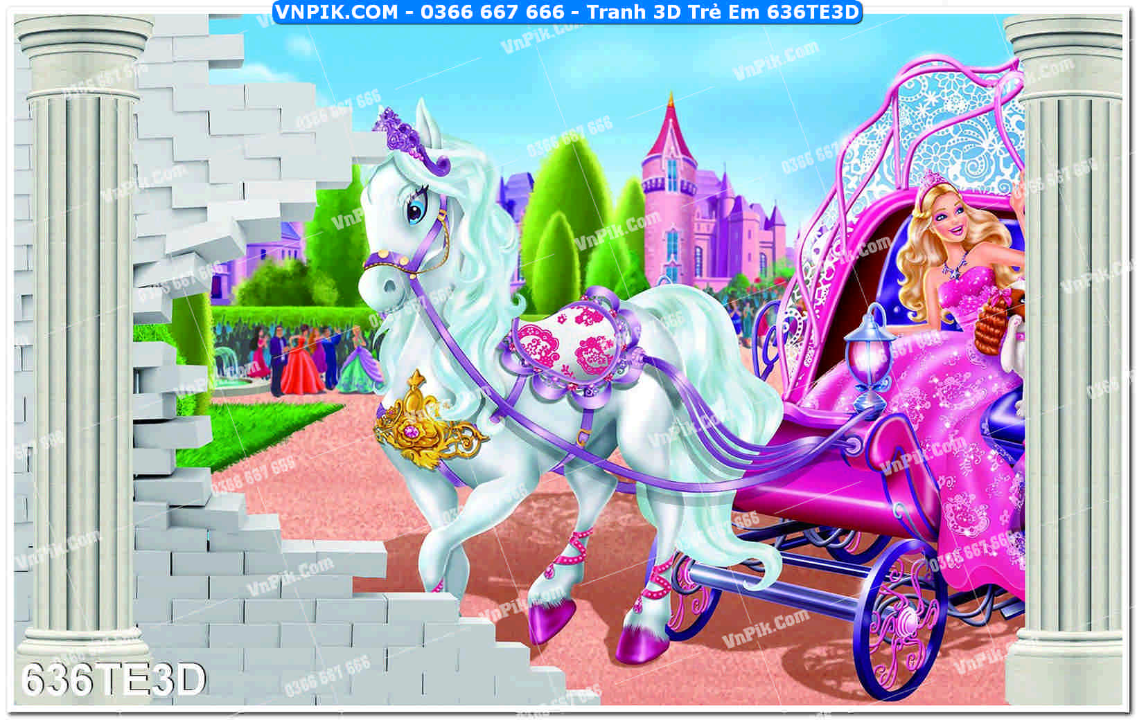 Tranh 3D Trẻ Em 636TE3D